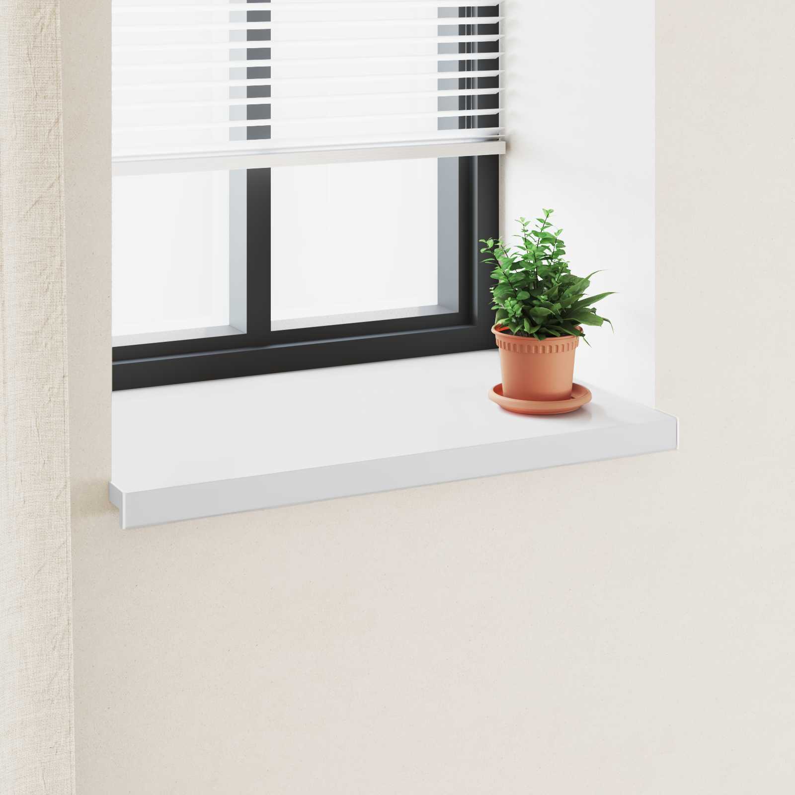 Prozorska klupčica Bijela 60 x 50 x 4,5 cm PVC