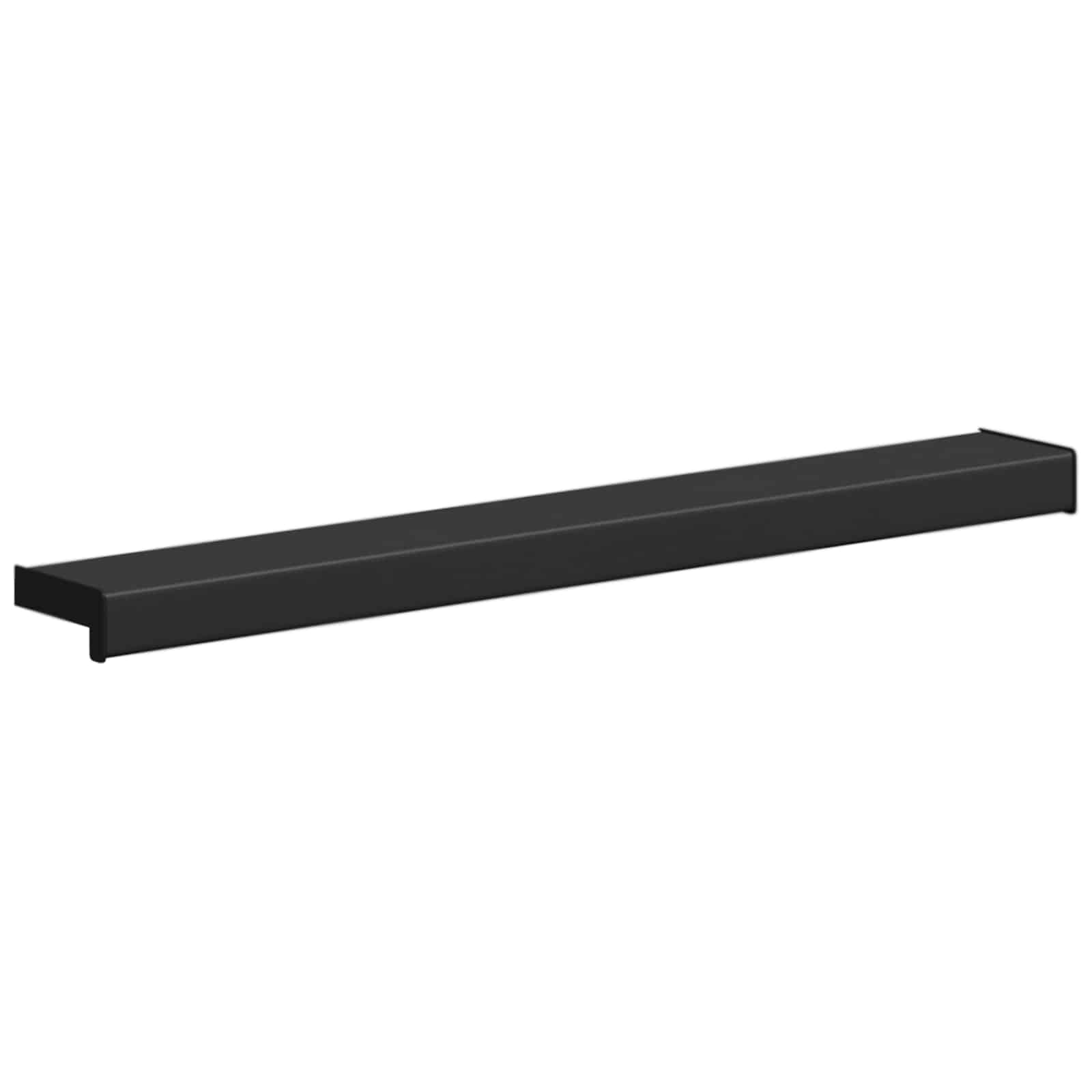 Prozorska klupčica Crno s drvenim uzorkom 100 x 10 x 4,5 cm PVC