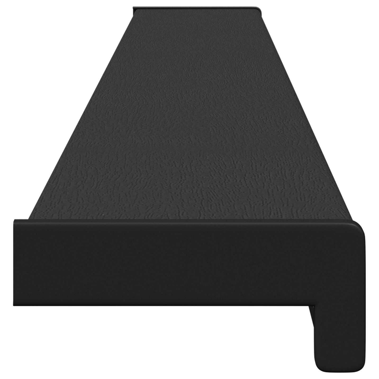 Prozorska klupčica Crno s drvenim uzorkom 140 x 10 x 4,5 cm PVC