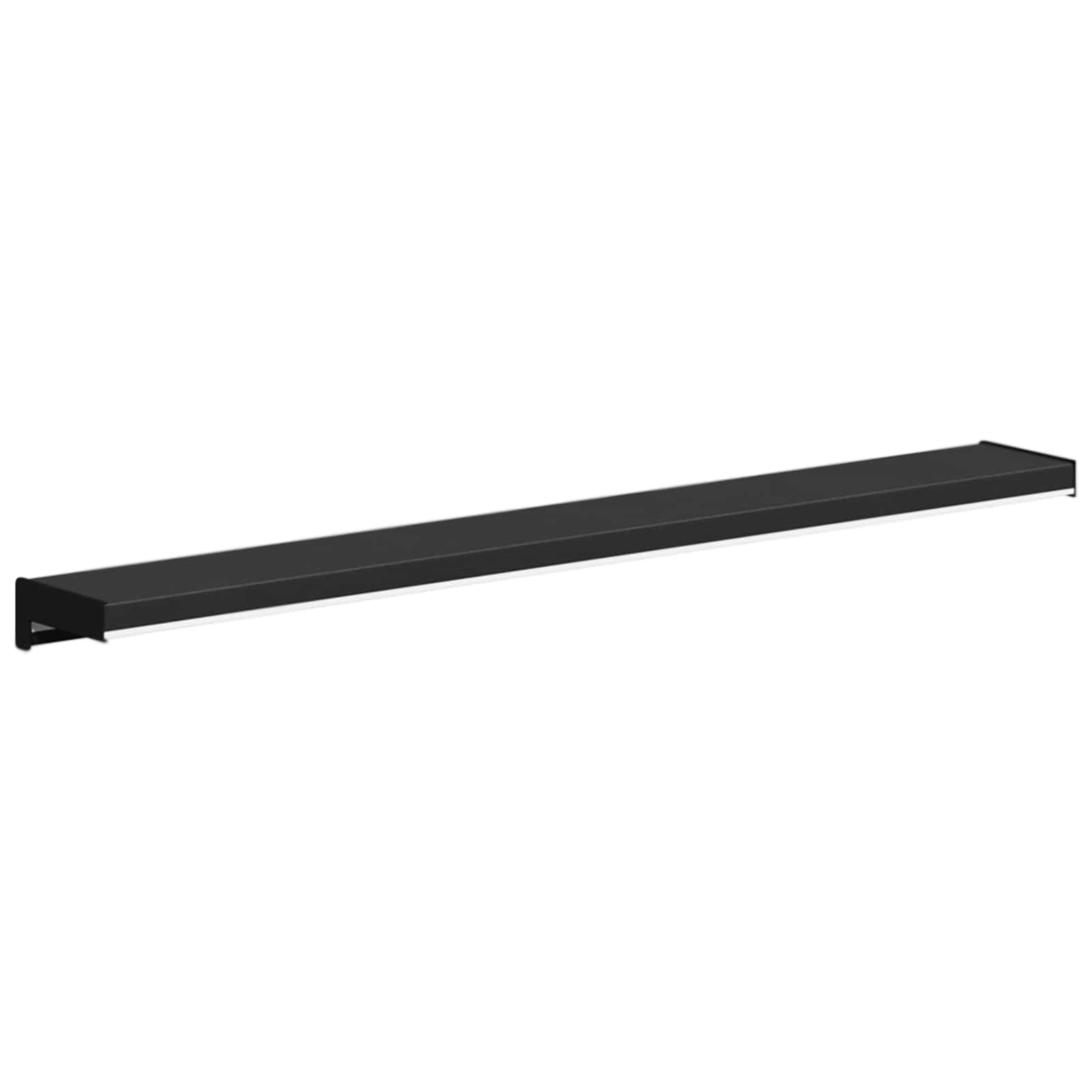 Prozorska klupčica Crno s drvenim uzorkom 60 x 15 x 4,5 cm PVC