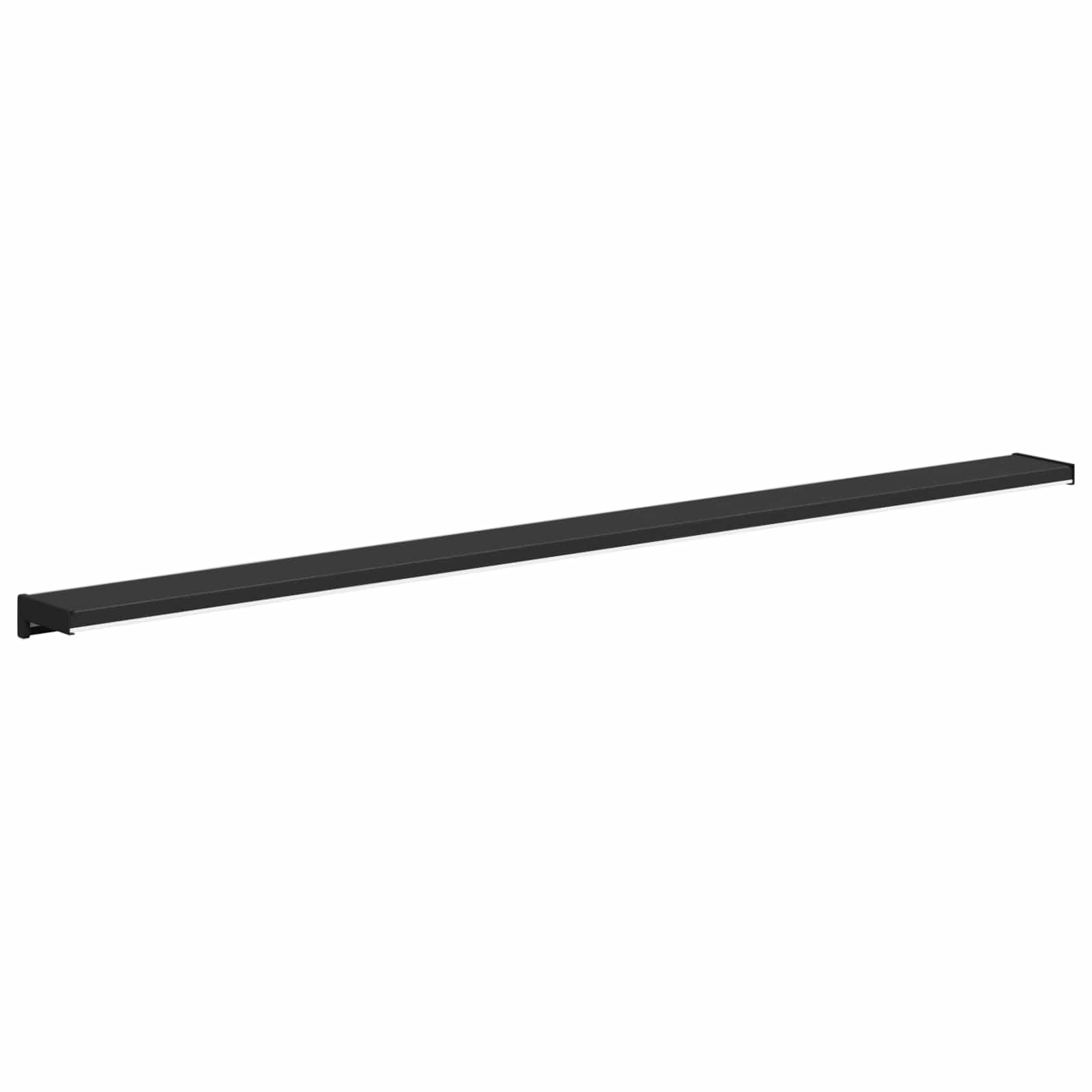 Prozorska klupčica Crno s drvenim uzorkom 140 x 15 x 4,5 cm PVC