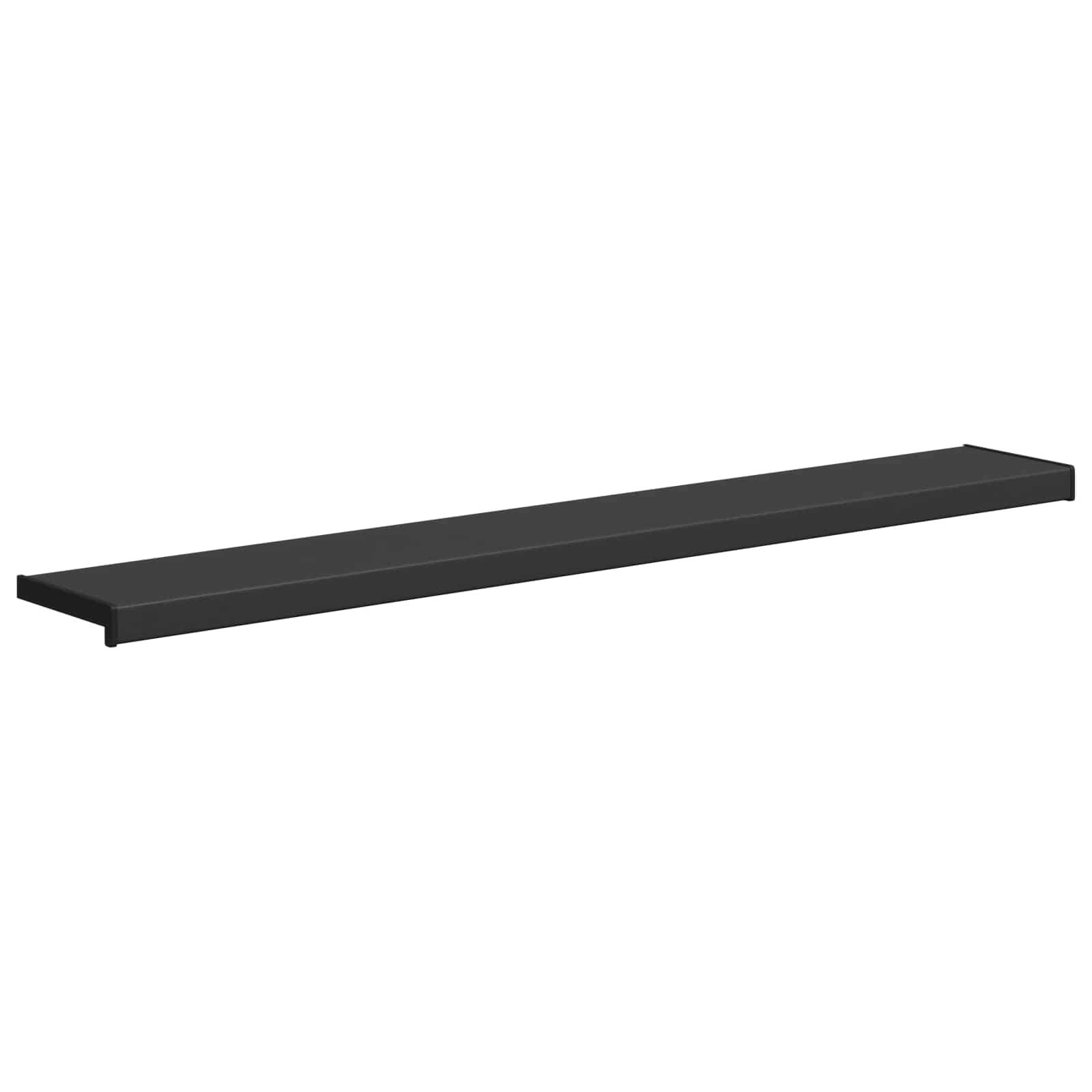 Prozorska klupčica Crno s drvenim uzorkom 140 x 20 x 4,5 cm PVC