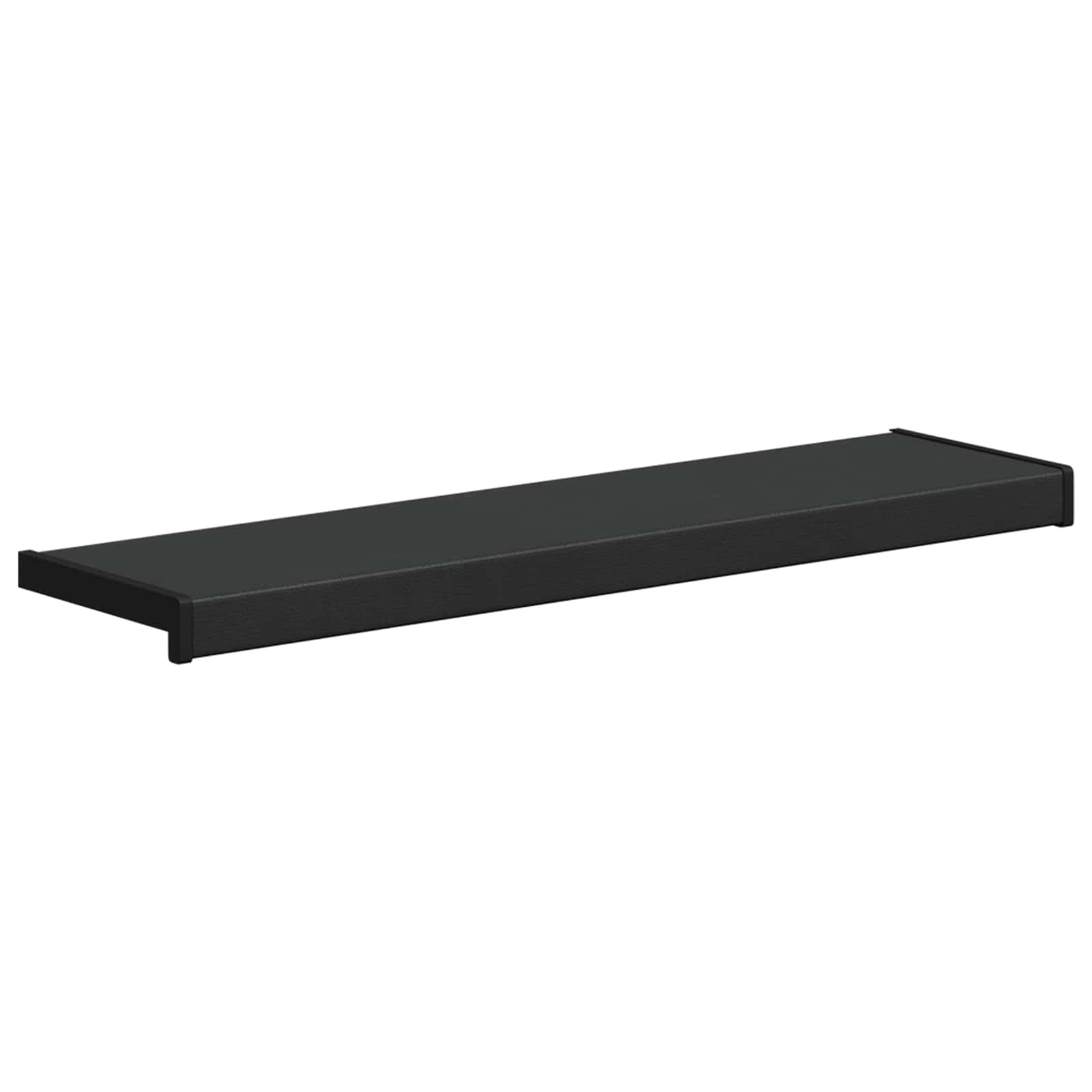 Prozorska klupčica Crno s drvenim uzorkom 80 x 25 x 4,5 cm PVC