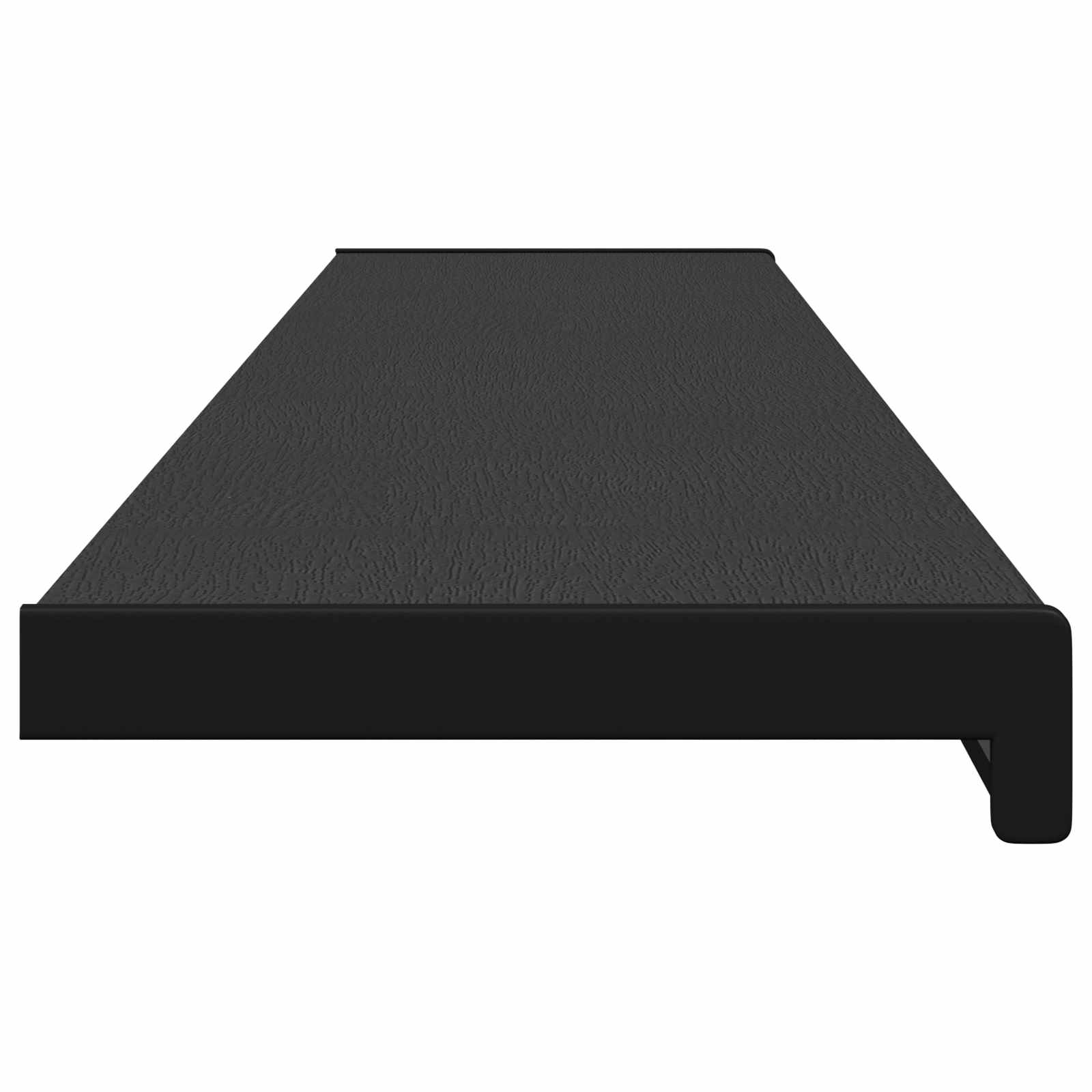 Prozorska klupčica Crno s drvenim uzorkom 160 x 25 x 4,5 cm PVC