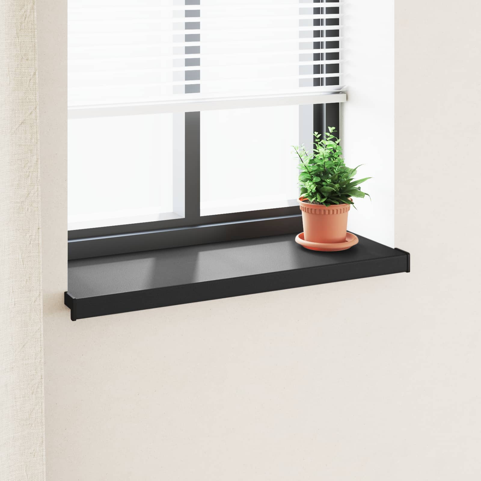 Prozorska klupčica Crno s drvenim uzorkom 80 x 30 x 4,5 cm PVC