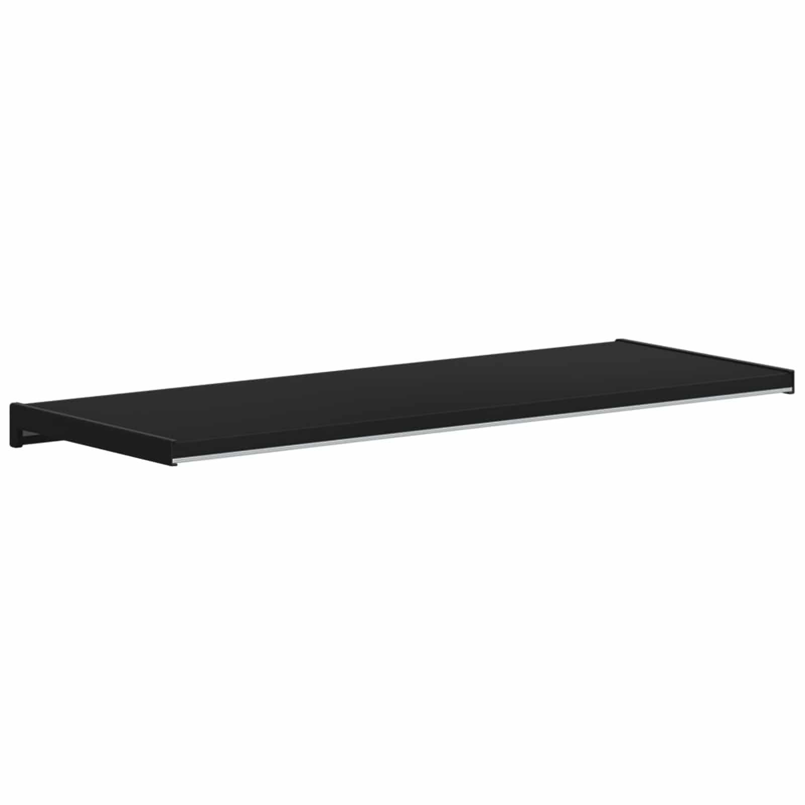 Prozorska klupčica Crno s drvenim uzorkom 100 x 30 x 4,5 cm PVC