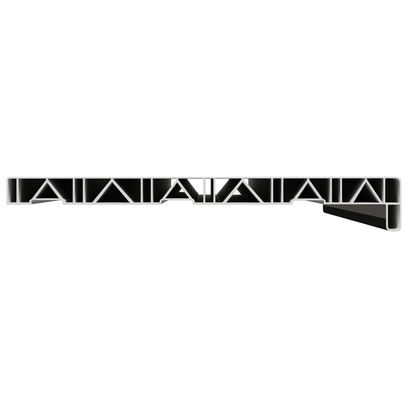 Prozorska klupčica Crno s drvenim uzorkom 100 x 30 x 4,5 cm PVC