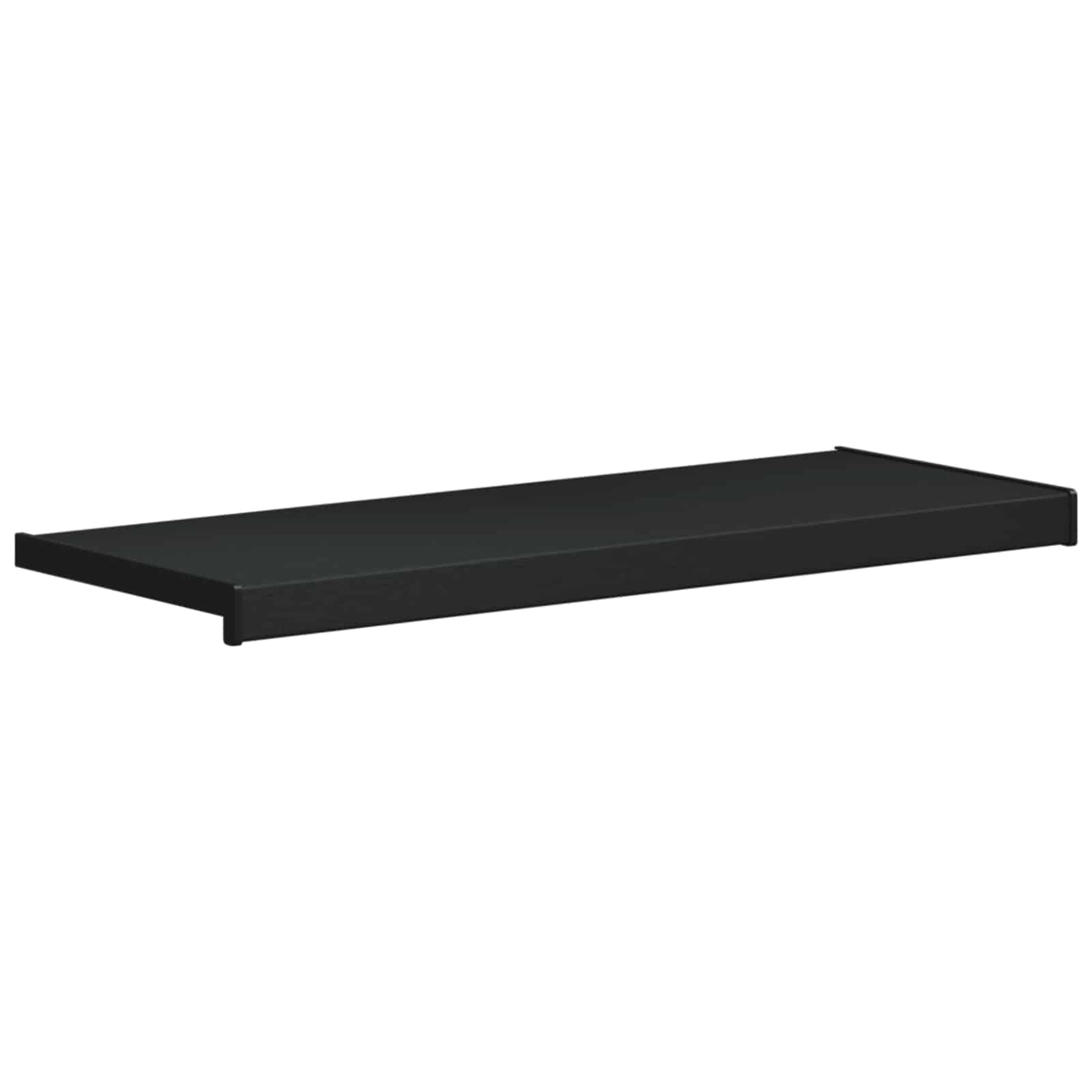 Prozorska klupčica Crno s drvenim uzorkom 60 x 35 x 4,5 cm PVC