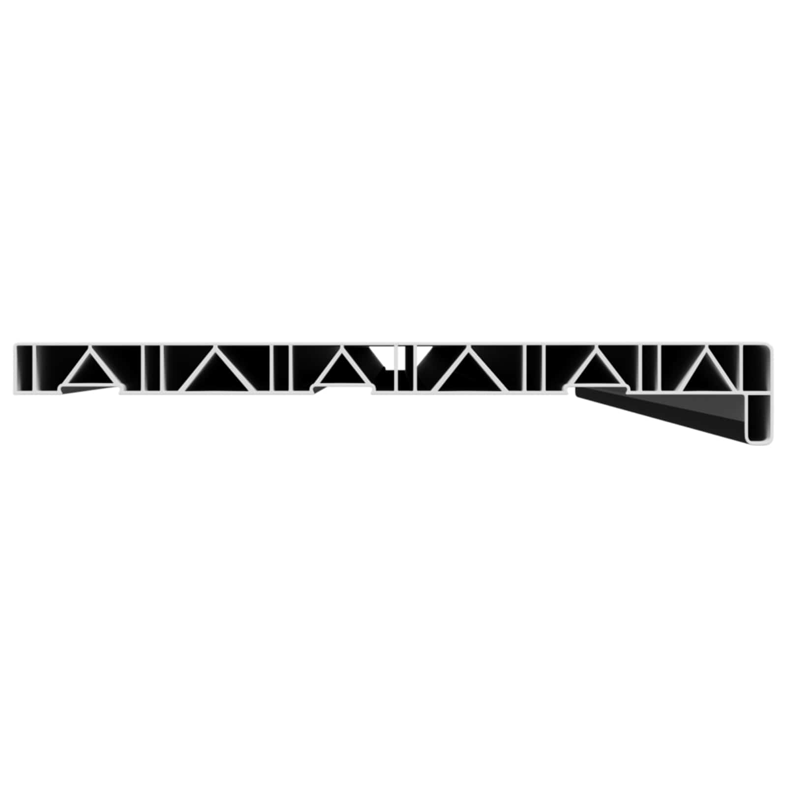 Prozorska klupčica Crno s drvenim uzorkom 140 x 35 x 4,5 cm PVC