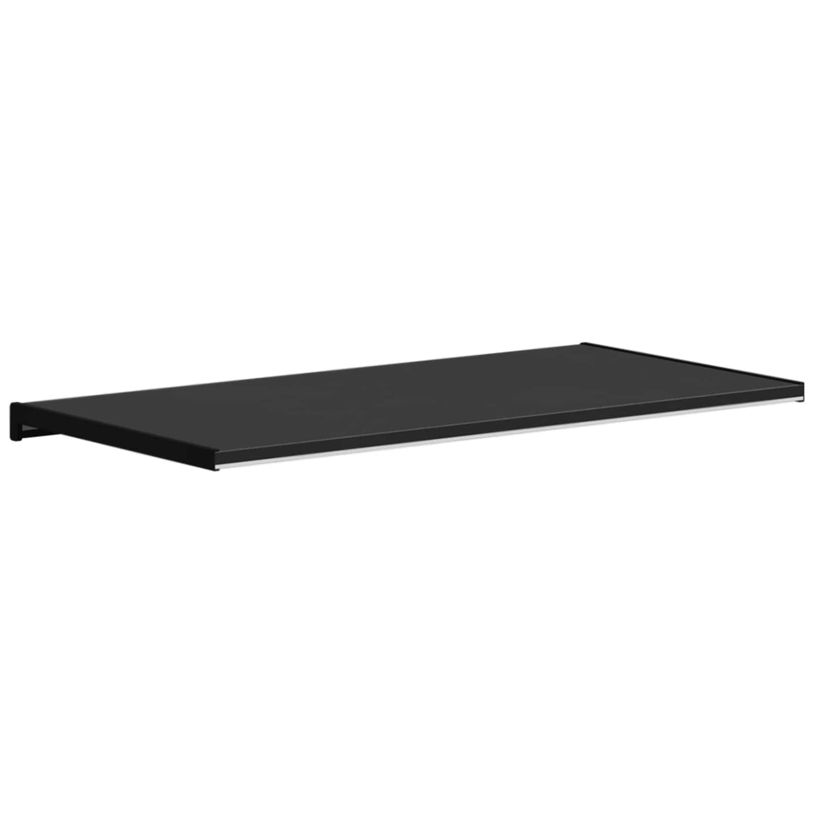 Prozorska klupčica Crno s drvenim uzorkom 60 x 40 x 4,5 cm PVC