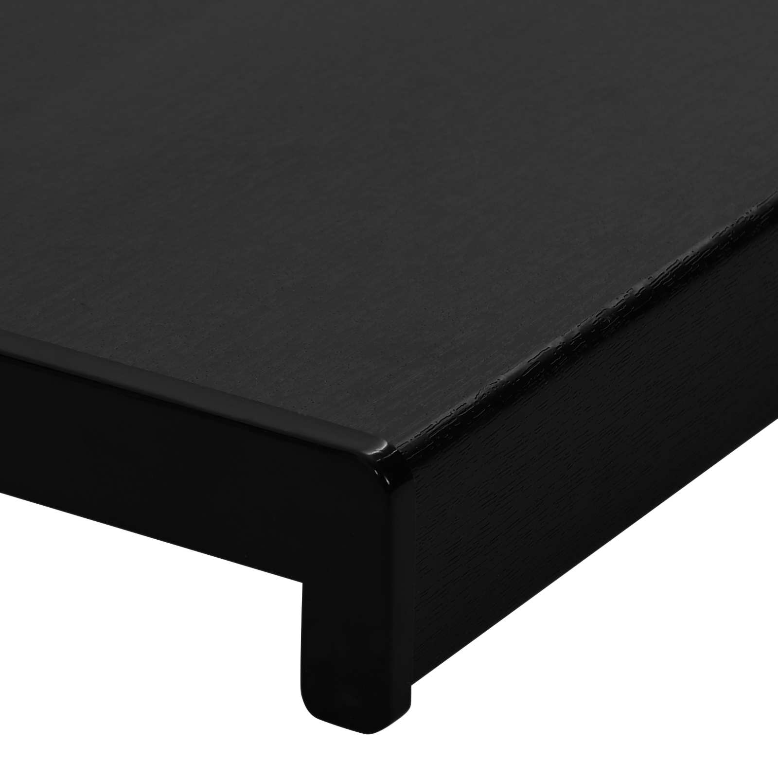 Prozorska klupčica Crno s drvenim uzorkom 80 x 40 x 4,5 cm PVC