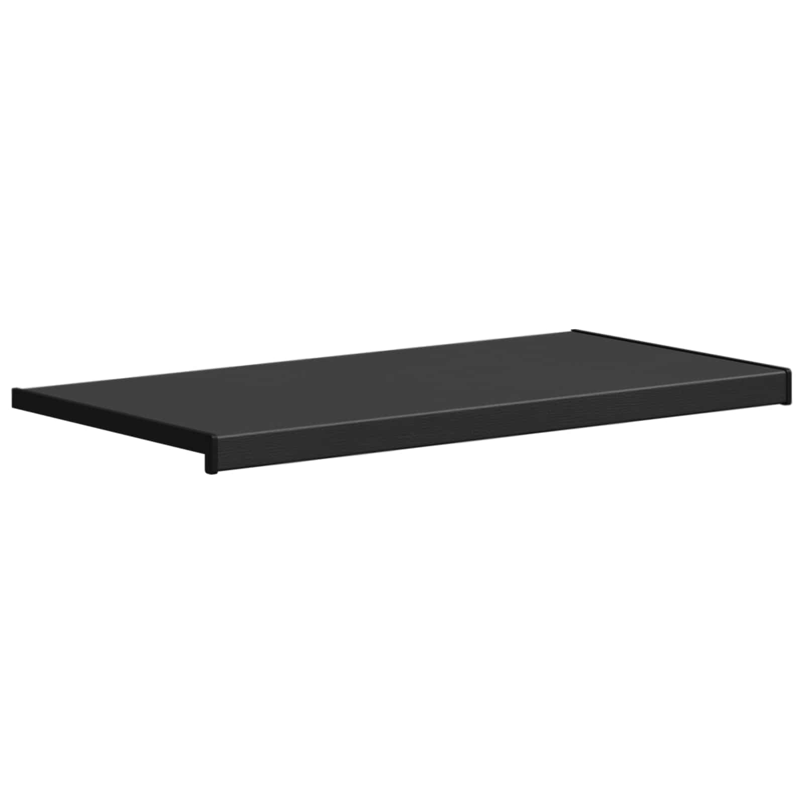 Prozorska klupčica Crno s drvenim uzorkom 80 x 40 x 4,5 cm PVC