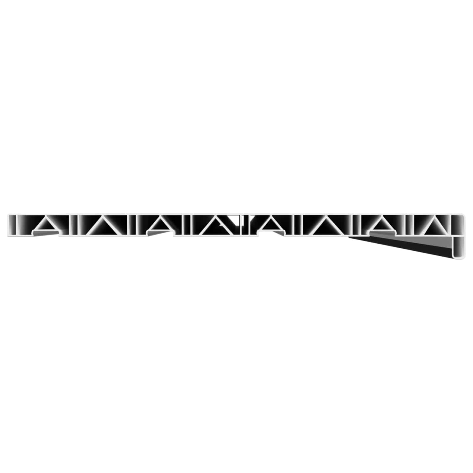 Prozorska klupčica Crno s drvenim uzorkom 160 x 45 x 4,5 cm PVC