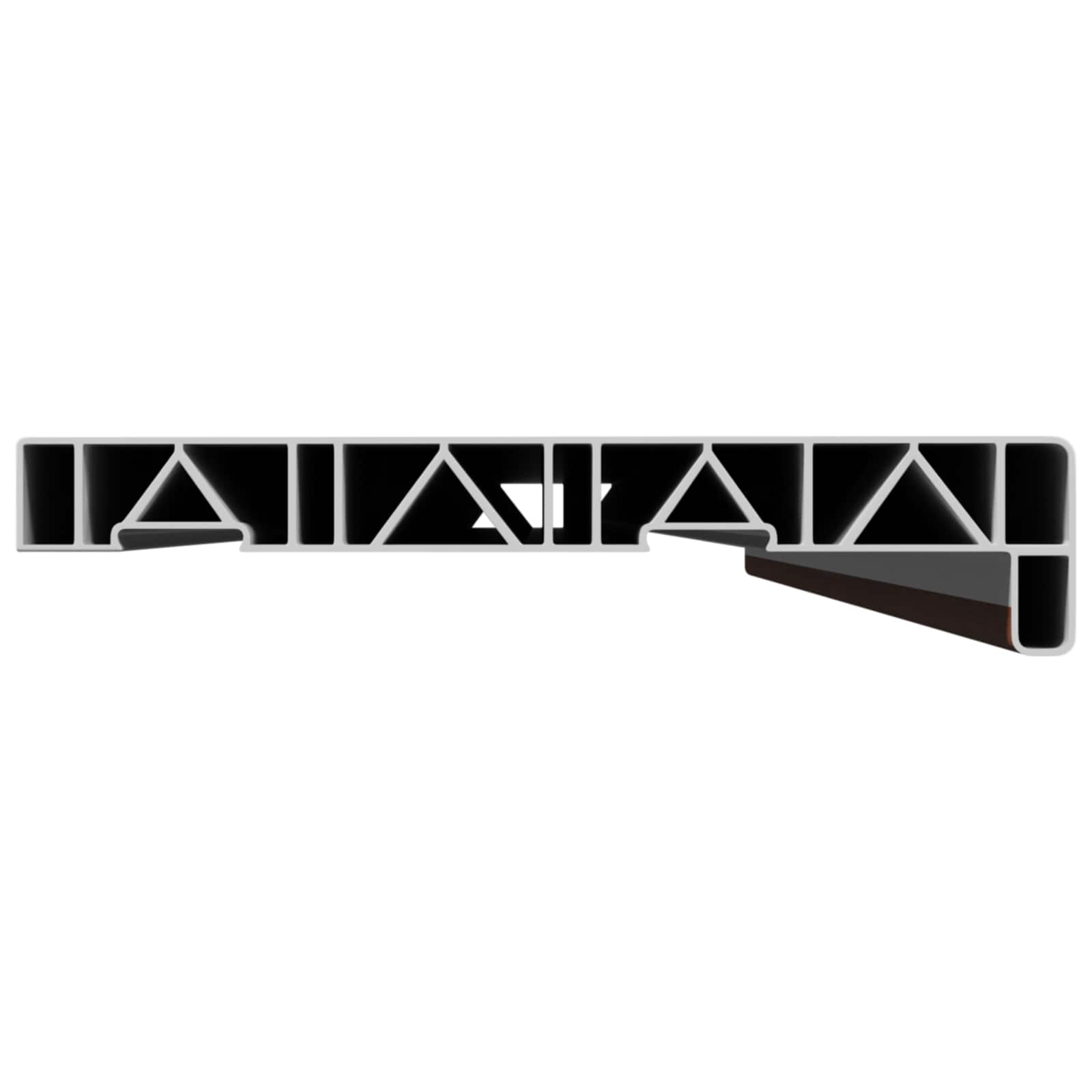 Prozorska klupčica Smeđe drvo 160 x 25 x 4,5 cm PVC