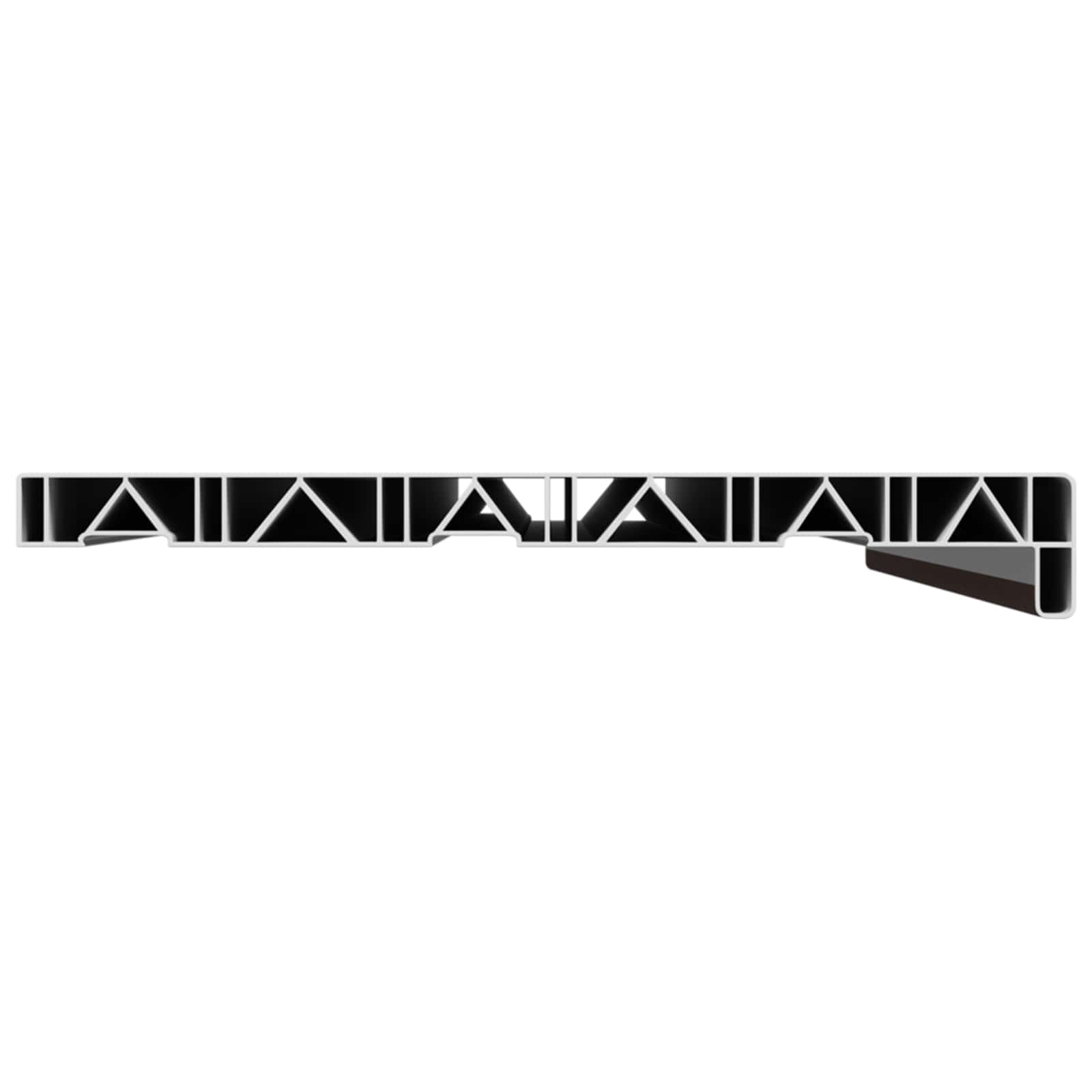 Prozorska klupčica Smeđe drvo 60 x 30 x 4,5 cm PVC