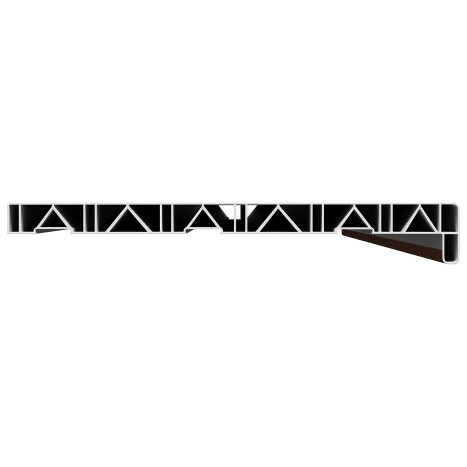 Prozorska klupčica Smeđe drvo 120 x 35 x 4,5 cm PVC