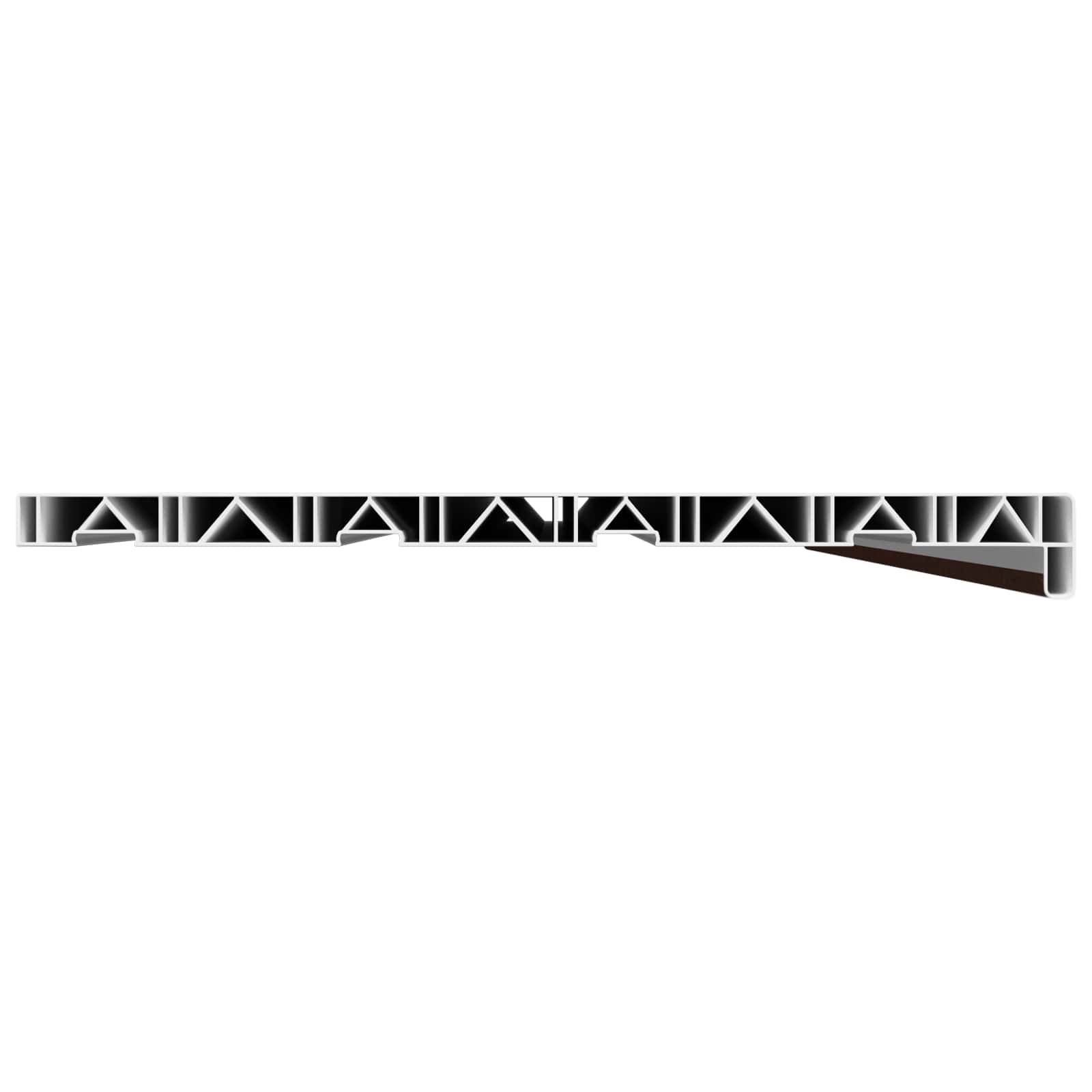 Prozorska klupčica Smeđe drvo 160 x 40 x 4,5 cm PVC