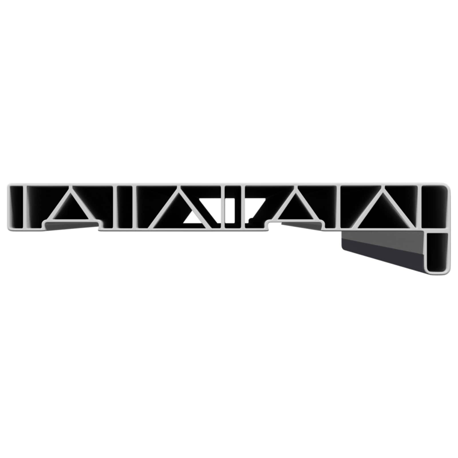 Prozorska klupčica Antracit s drvenim uzorkom 80 x 25 x 4,5 cm