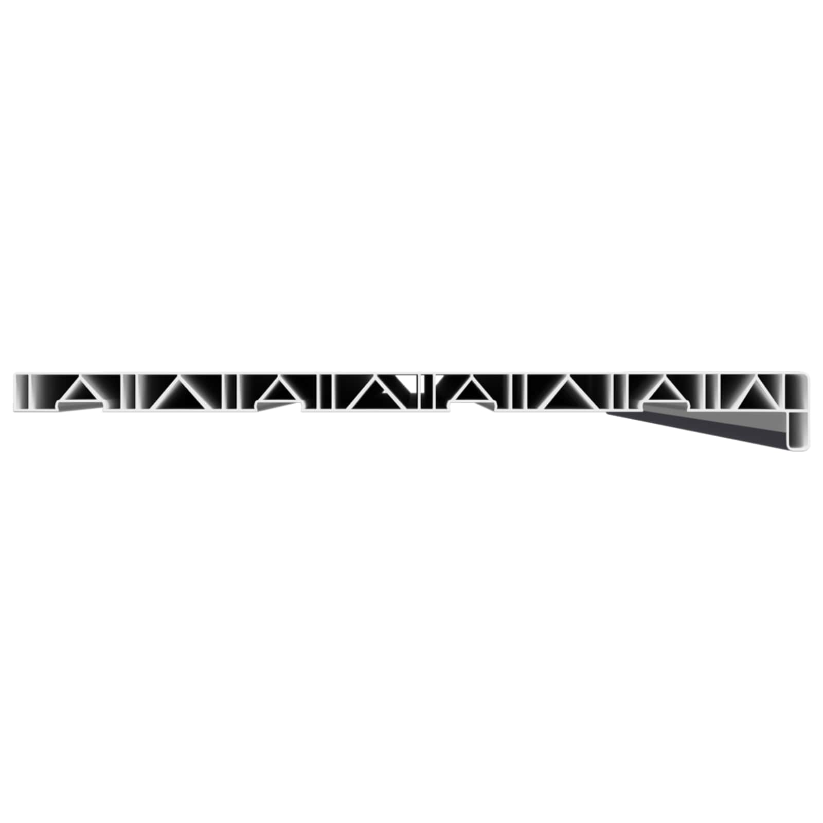 Prozorska klupčica Antracit s drvenim uzorkom 120 x 45 x 4,5 cm