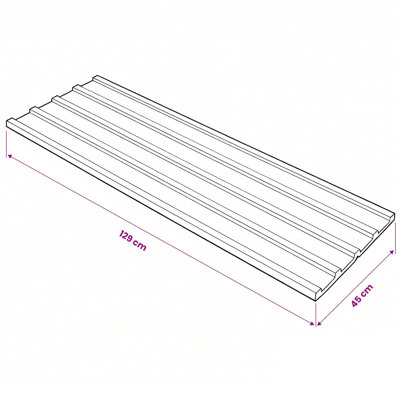 Krovni panel 12 pcs Sivi 129 x 45 cm Pocinčani čelik