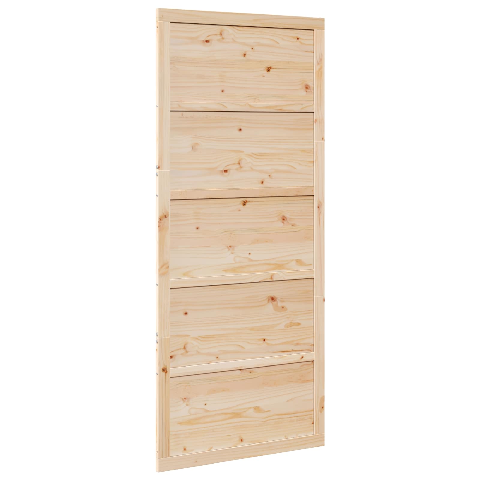 Vrata staje Prirodna 100 x 2,5 x 208 cm Masivna borovina