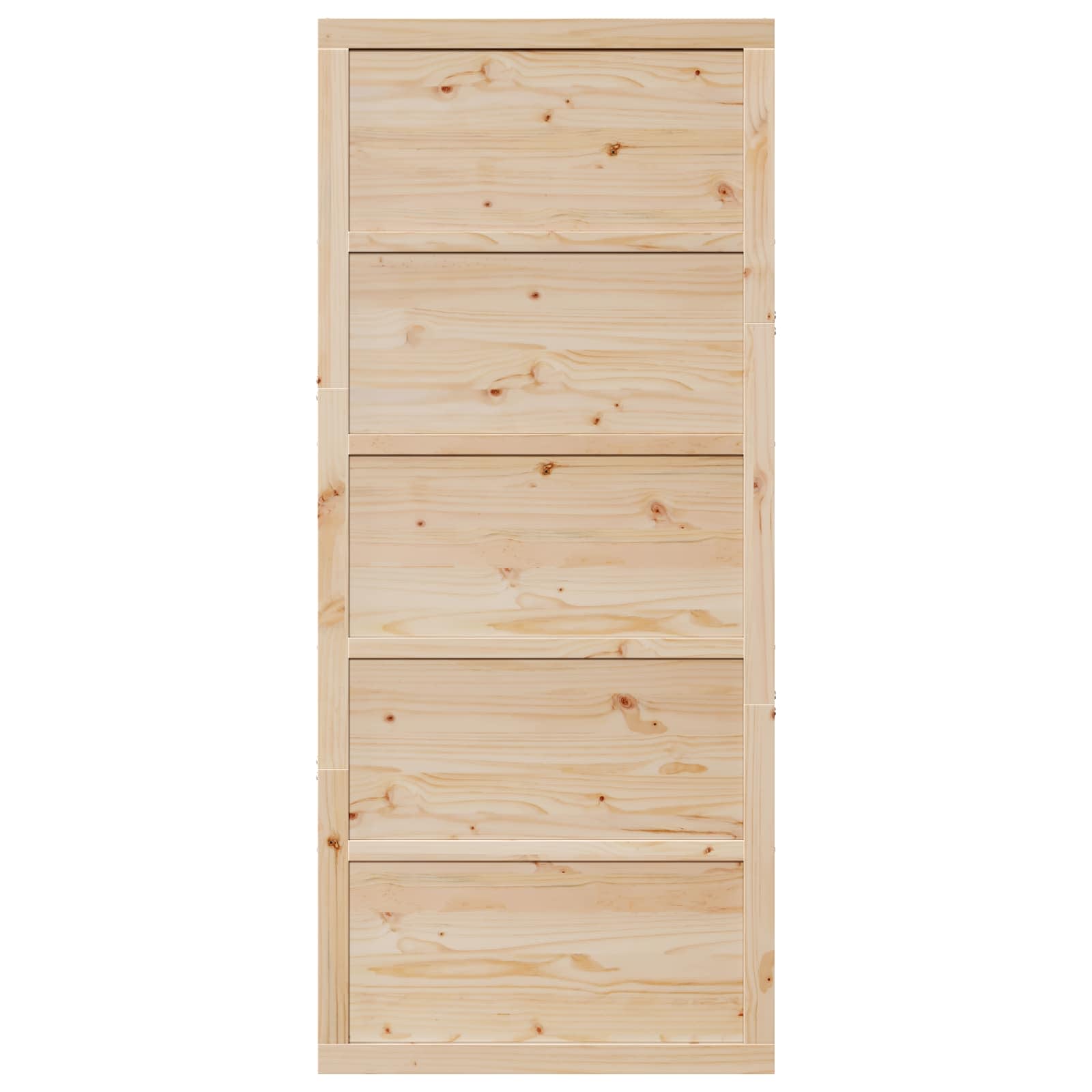 Vrata staje Prirodna 100 x 2,5 x 208 cm Masivna borovina