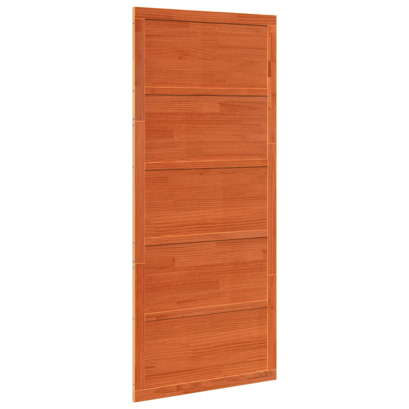 Vrata staje Voštanosmeđa 80 x 2,5 x 208 cm Masivna borovina