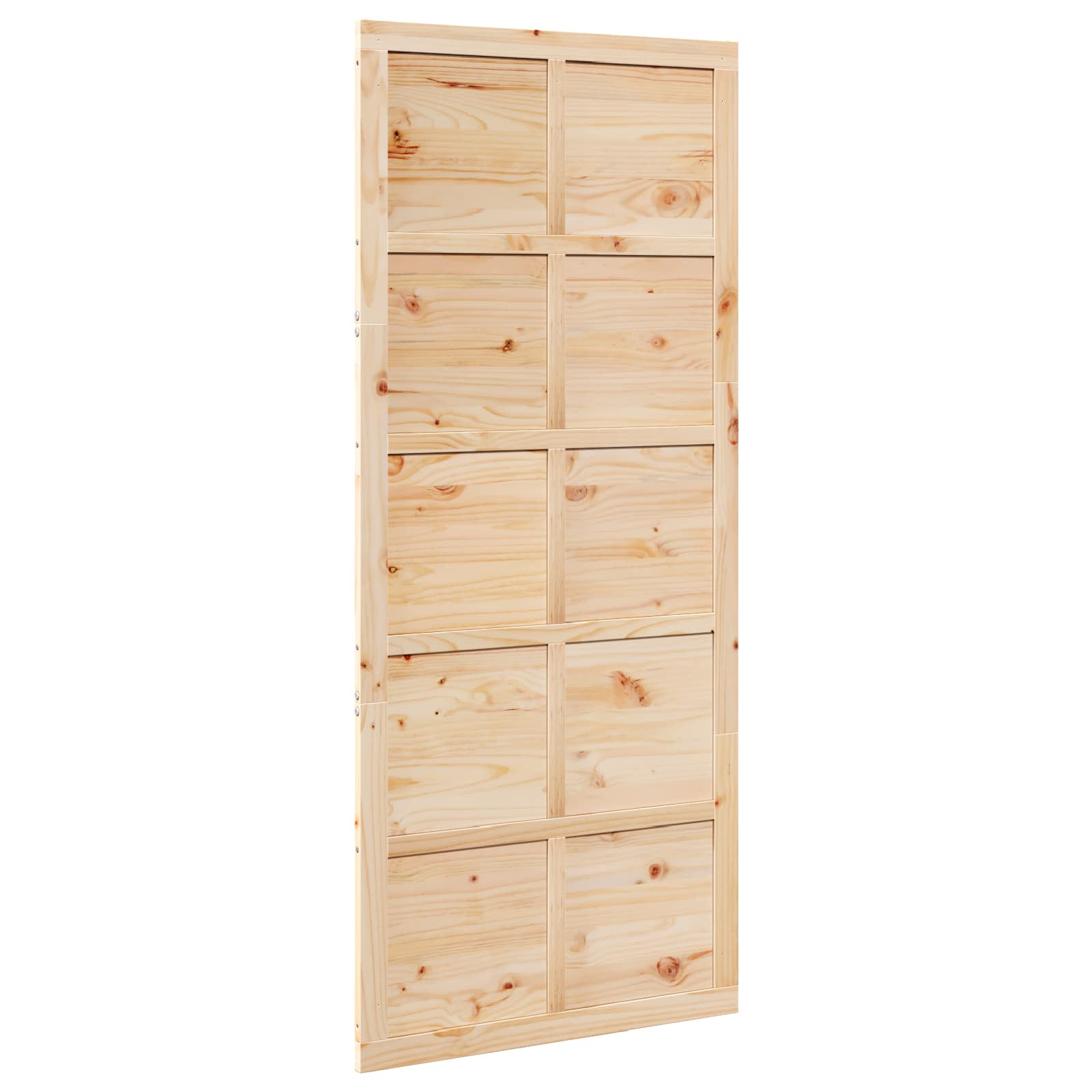 Vrata staje Prirodna 100 x 2,5 x 208 cm Masivna borovina