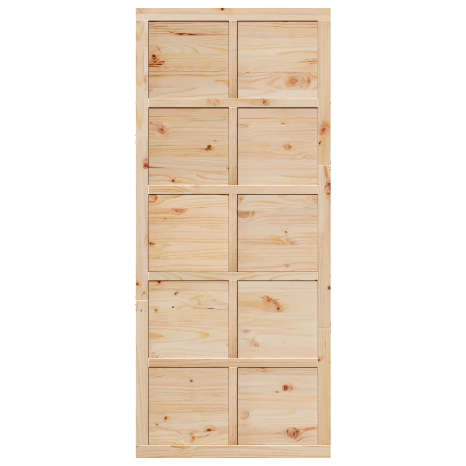 Vrata staje Prirodna 100 x 2,5 x 208 cm Masivna borovina