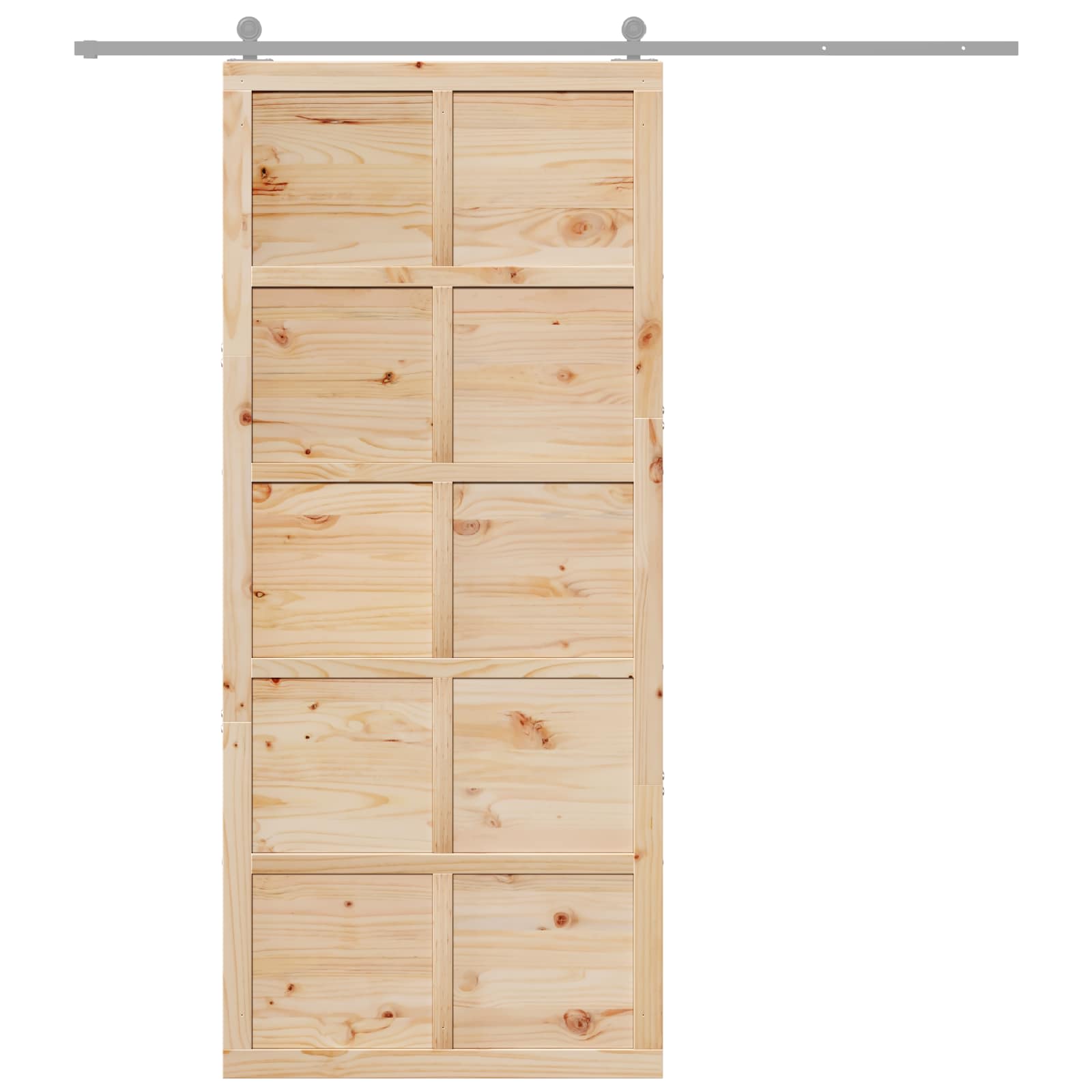 Vrata staje Prirodna 90 x 2,5 x 208 cm Masivna borovina