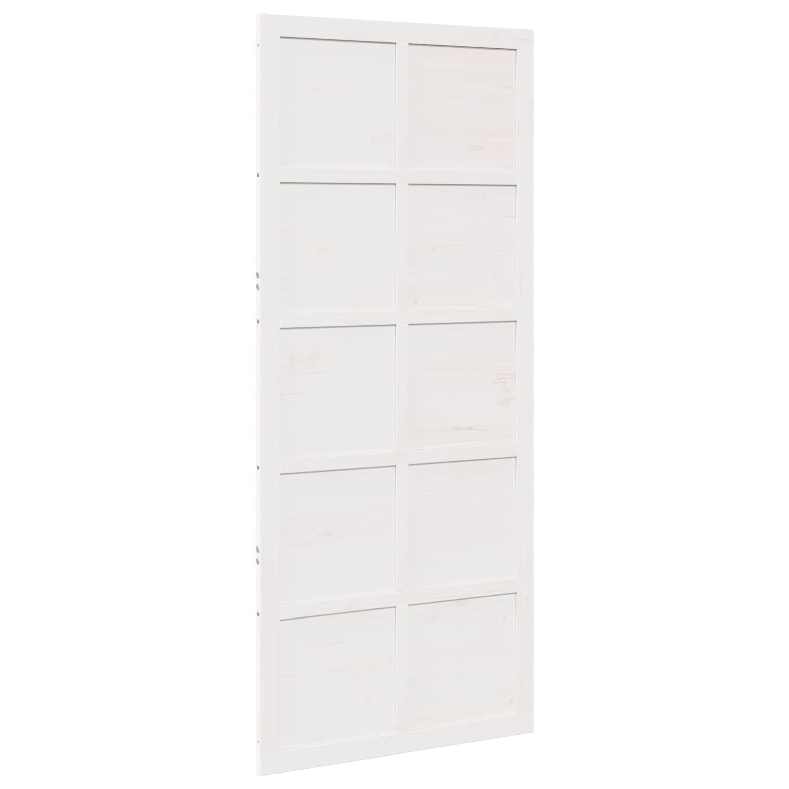 Vrata staje Bijela 80 x 2,5 x 208 cm Masivna borovina
