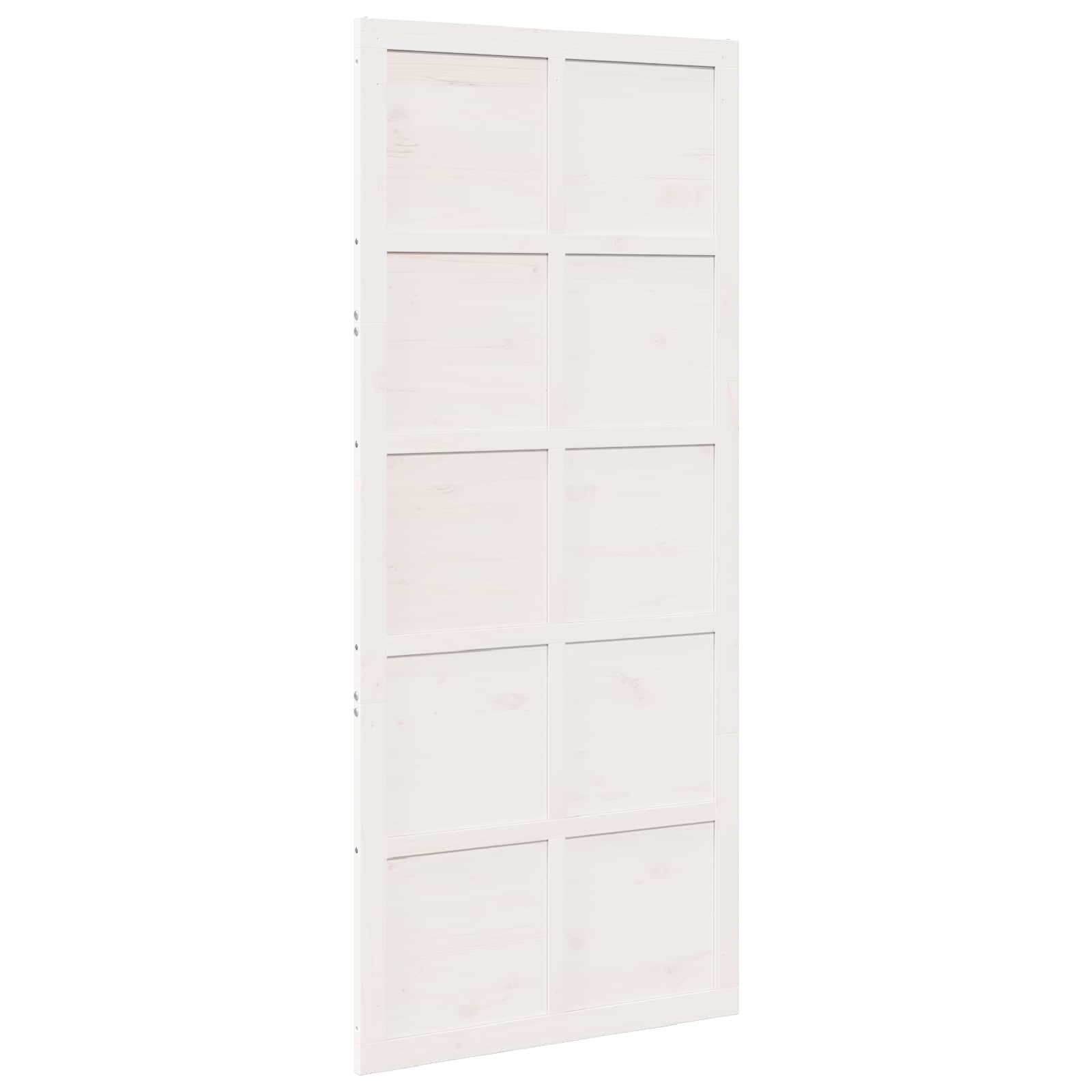 Vrata staje Bijela 80 x 2,5 x 208 cm Masivna borovina