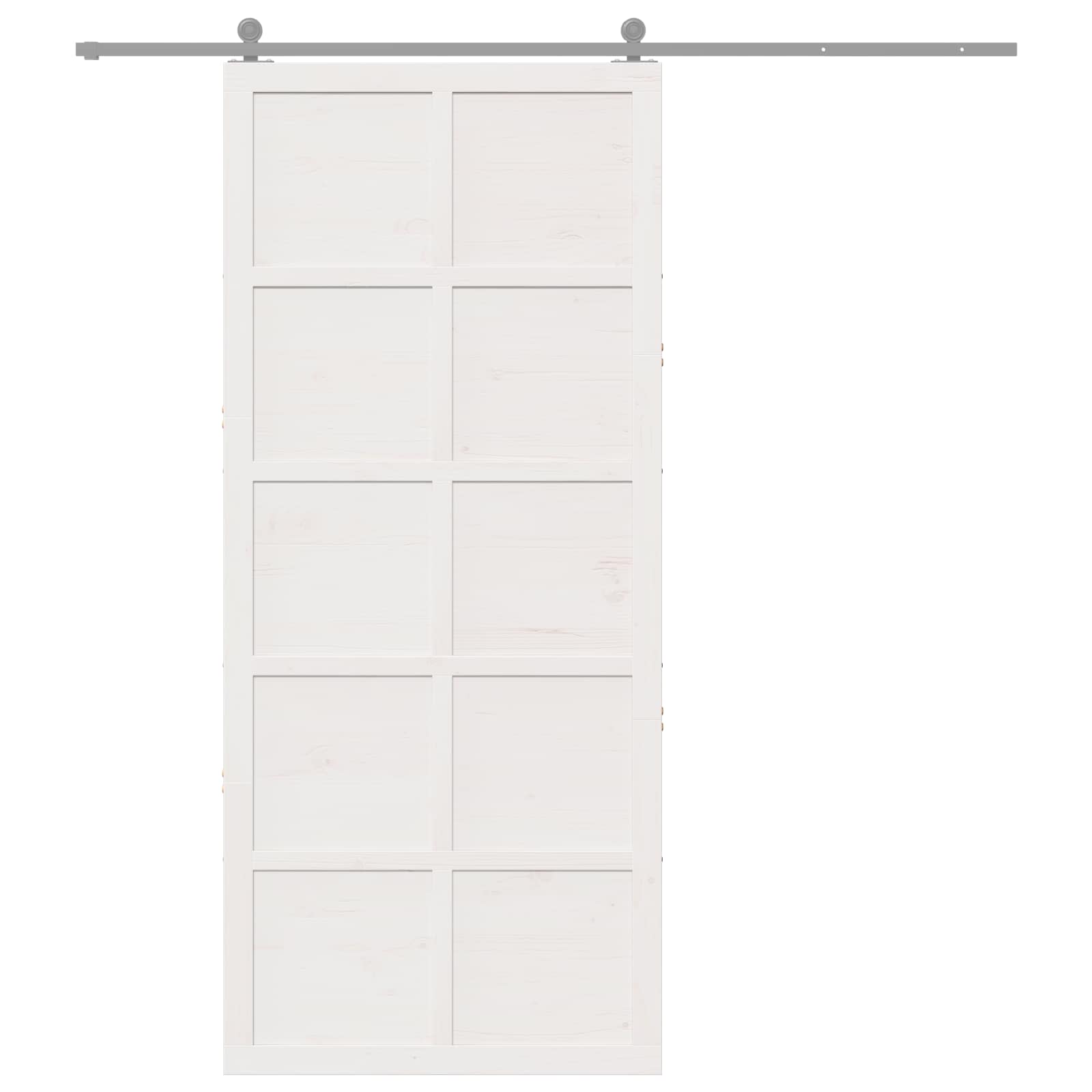 Vrata staje Bijela 80 x 2,5 x 208 cm Masivna borovina