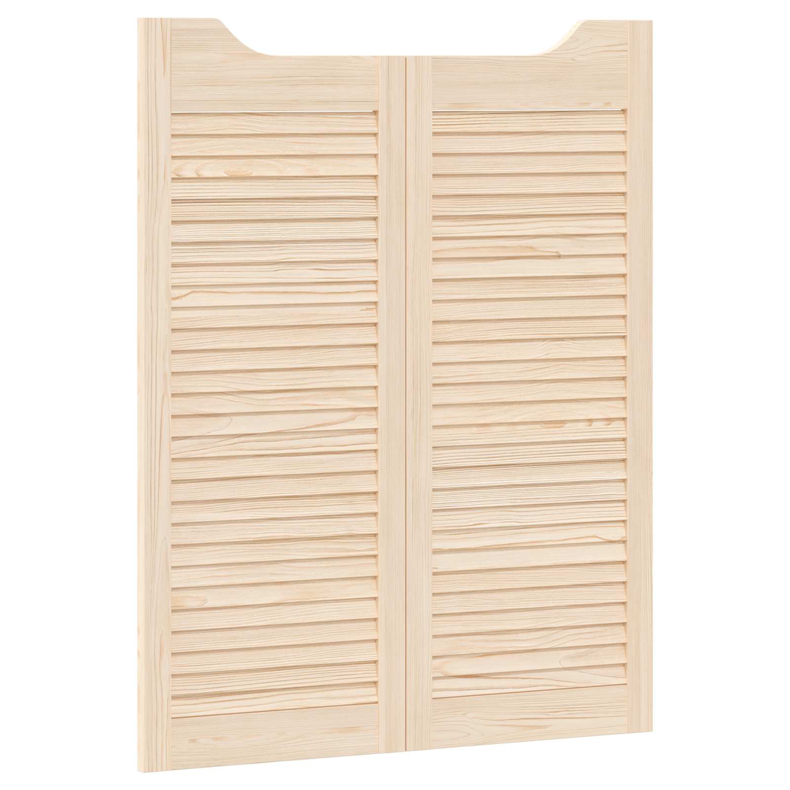 Vrata na rasklapanje 2 pcs Prirodna Masivna borovina