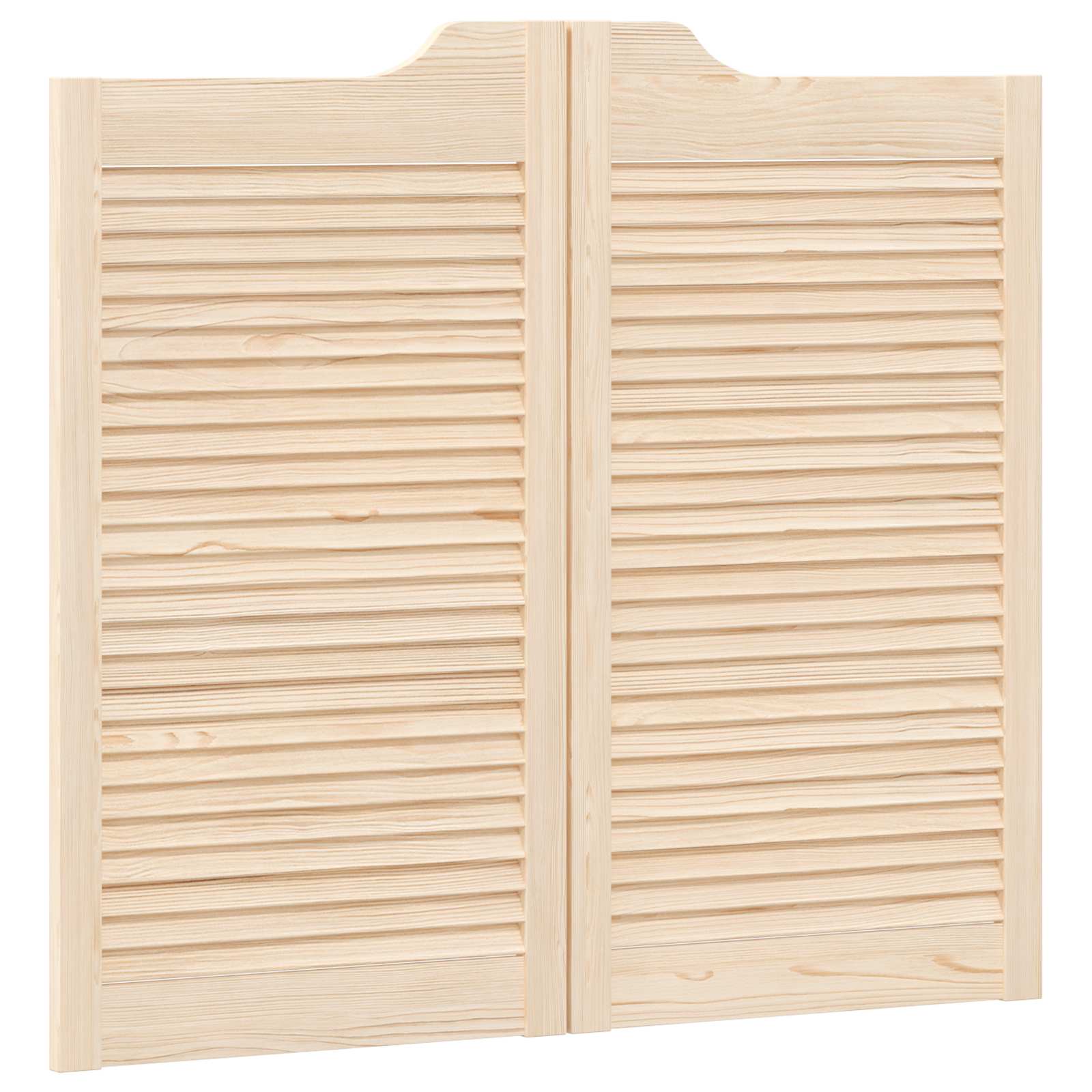 Vrata na rasklapanje 2 pcs Prirodna Masivna borovina