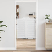 Vrata na rasklapanje Bijela 90 x 40 cm Masivna borovina