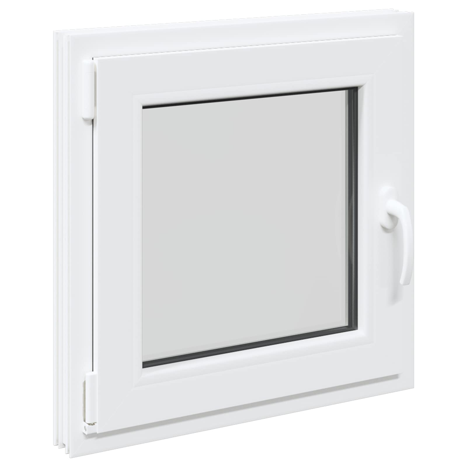 Prozor za podrum RISOR 50 x 50 cm PVC i staklo Bijela