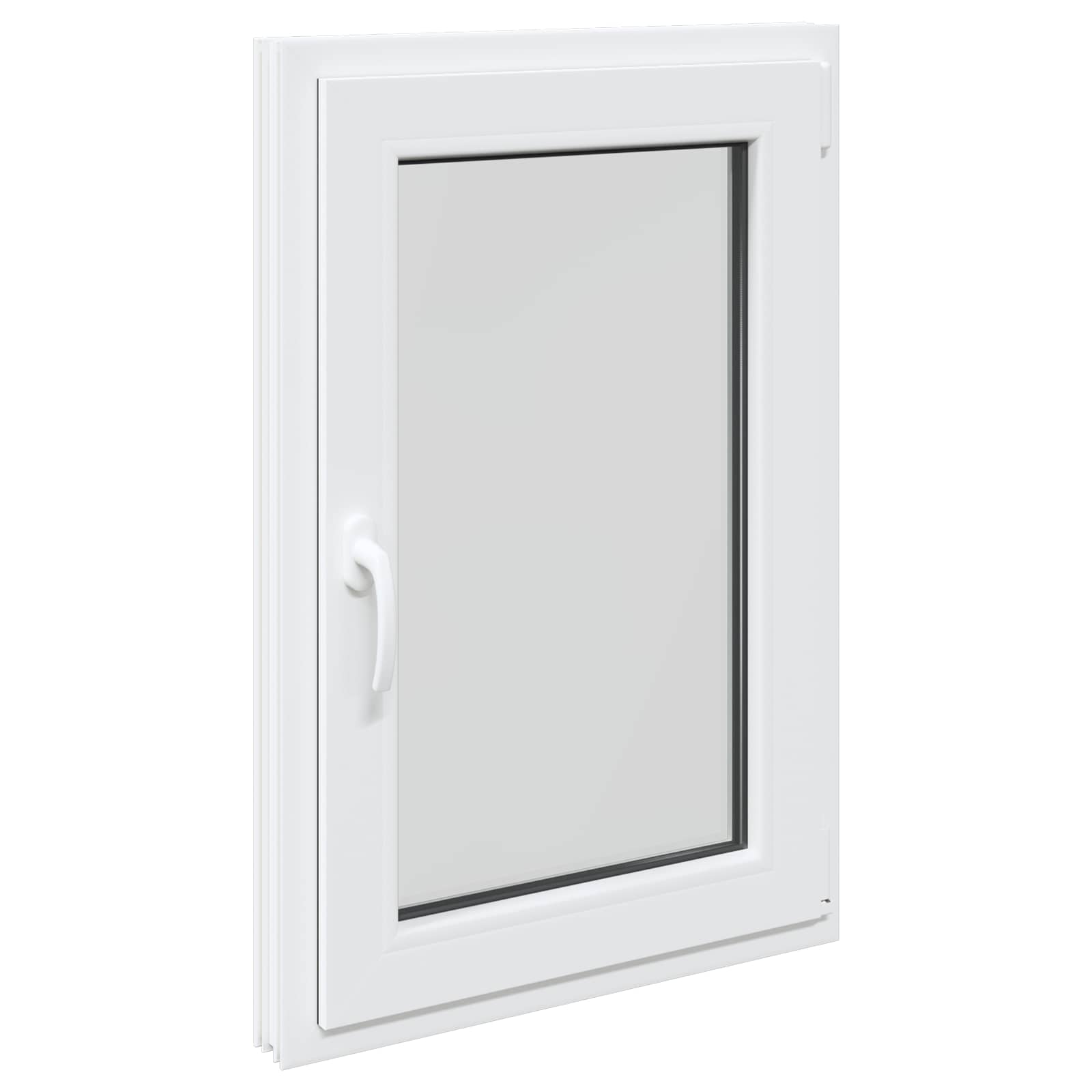 Prozor za podrum RISOR 60 x 80 cm PVC i staklo Bijela