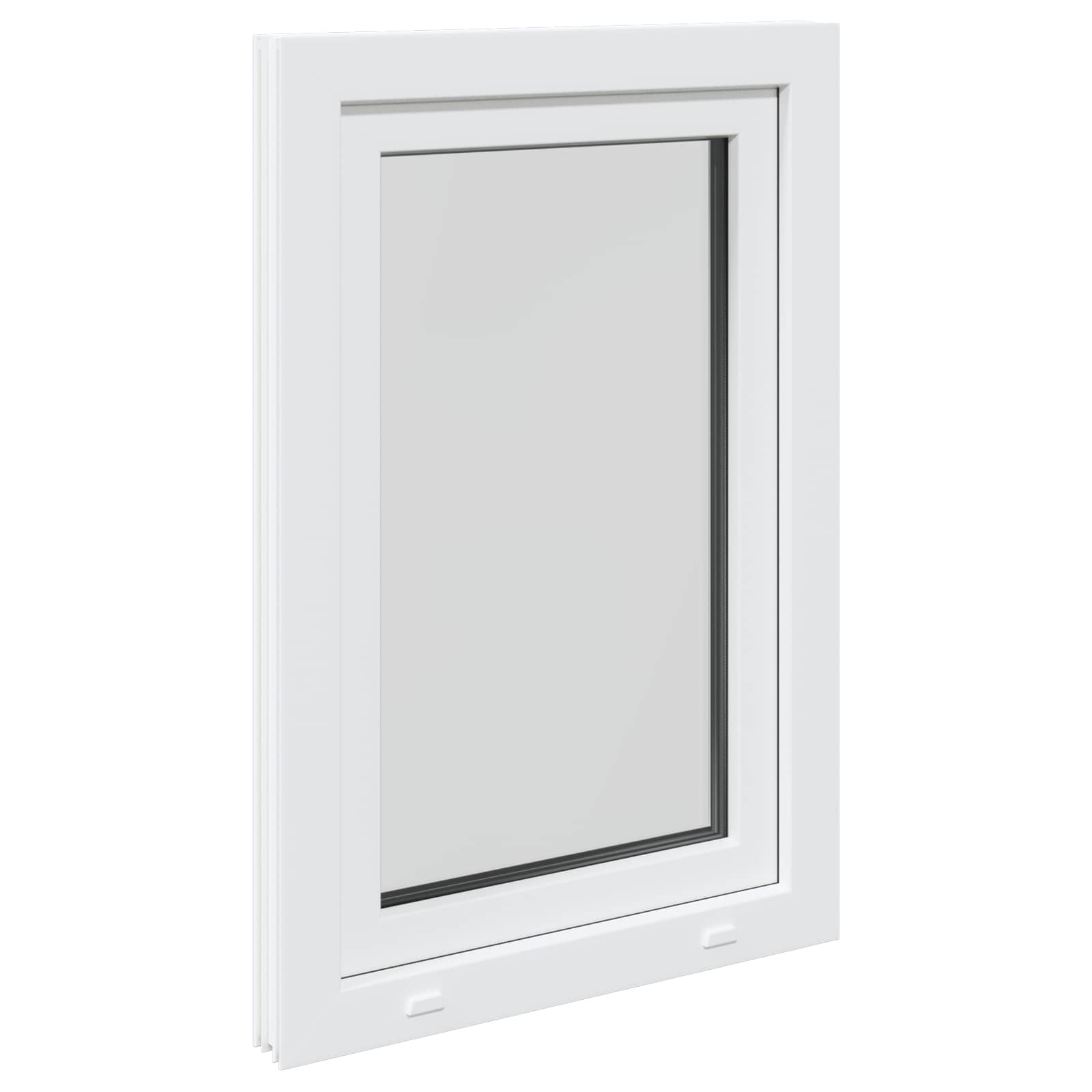 Prozor za podrum RISOR 60 x 90 cm PVC i staklo Bijela