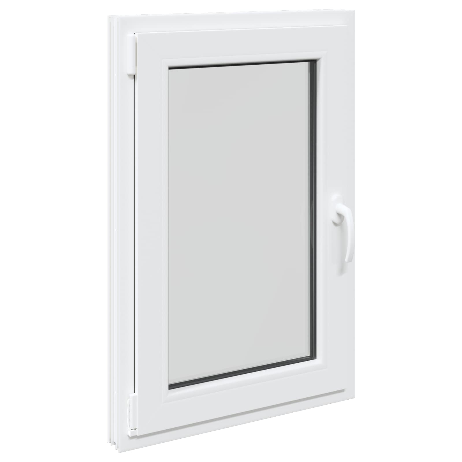 Prozor za podrum RISOR 60 x 100 cm PVC i staklo Bijela