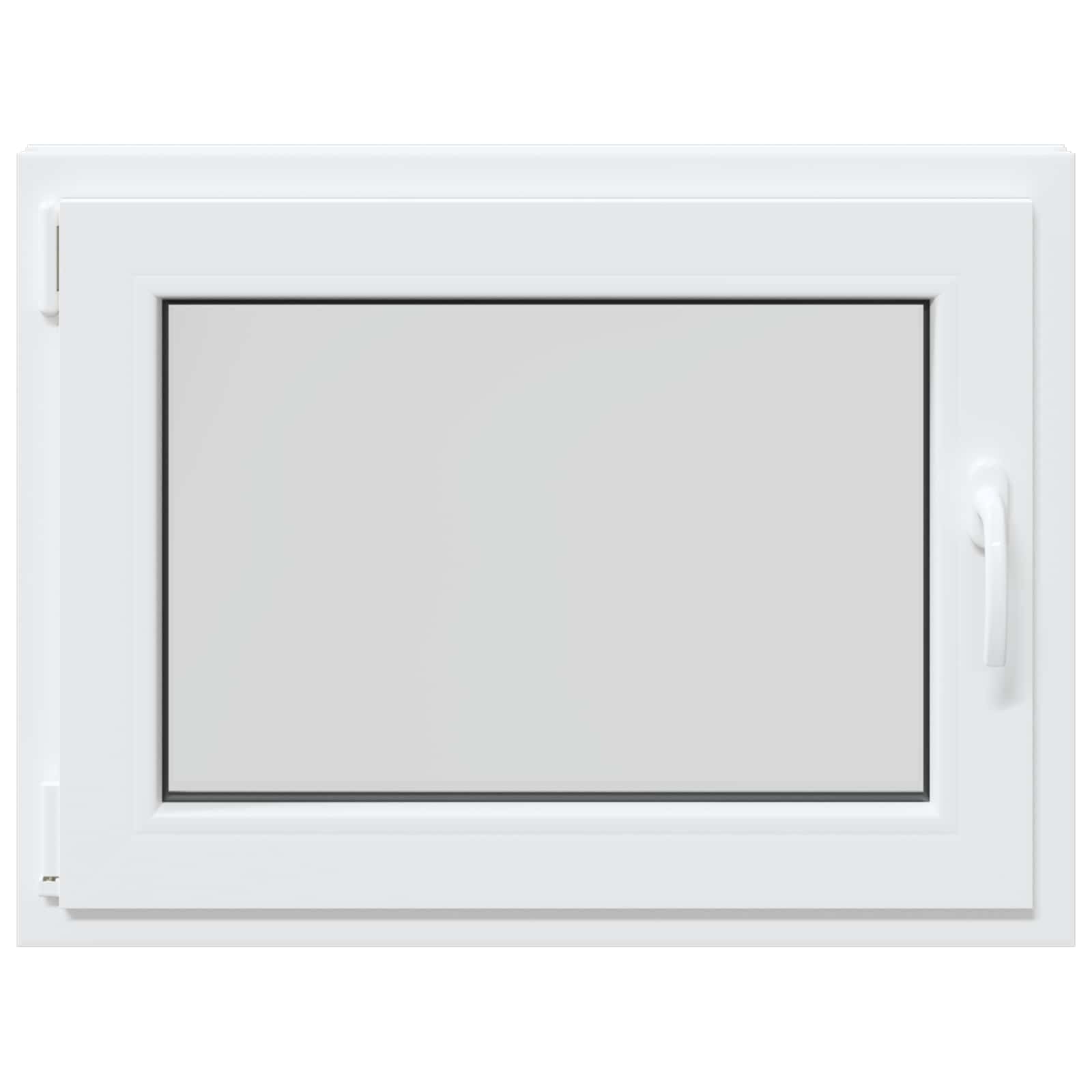 Prozor za podrum RISOR 80 x 50 cm PVC i staklo Bijela