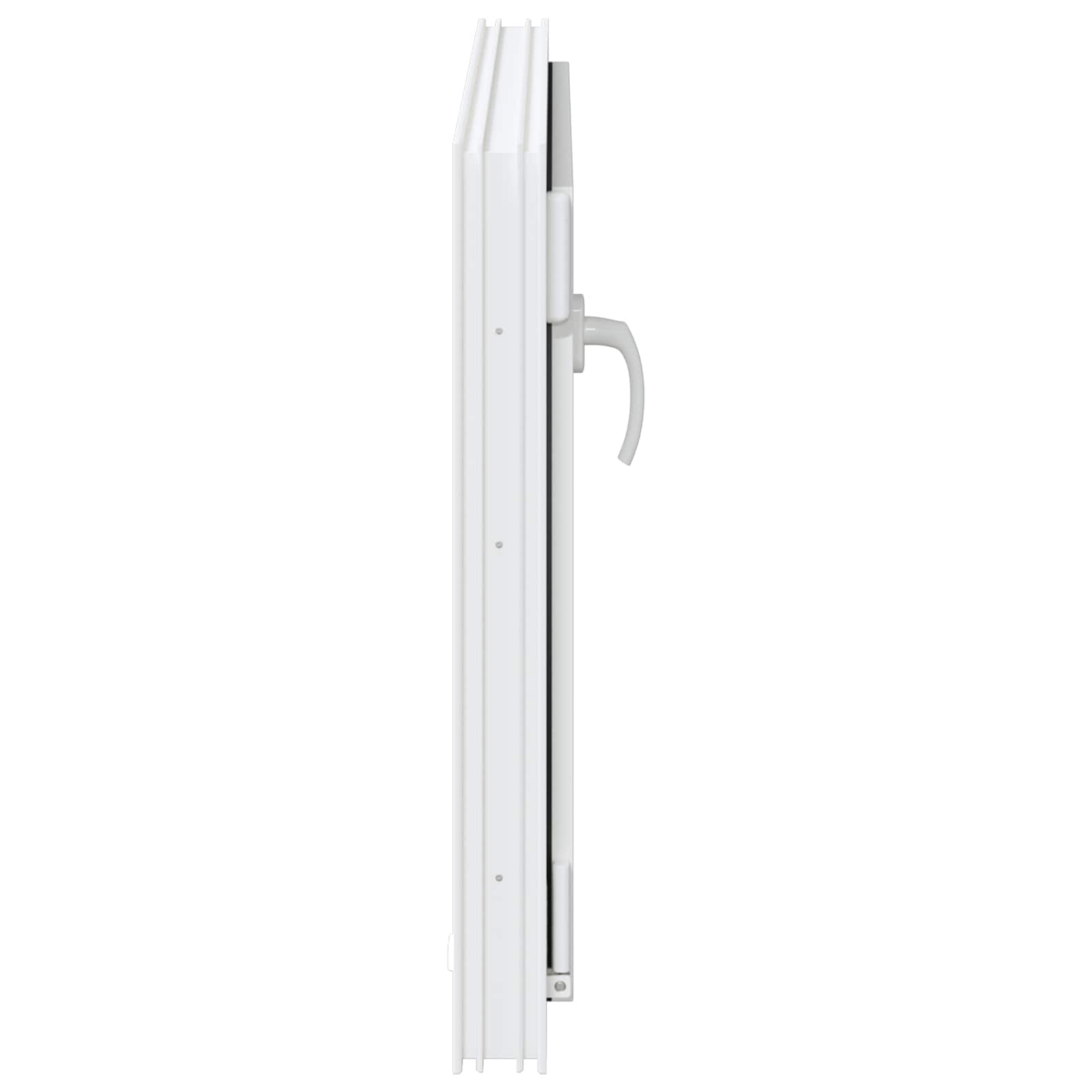Prozor za podrum RISOR 80 x 50 cm PVC i staklo Bijela