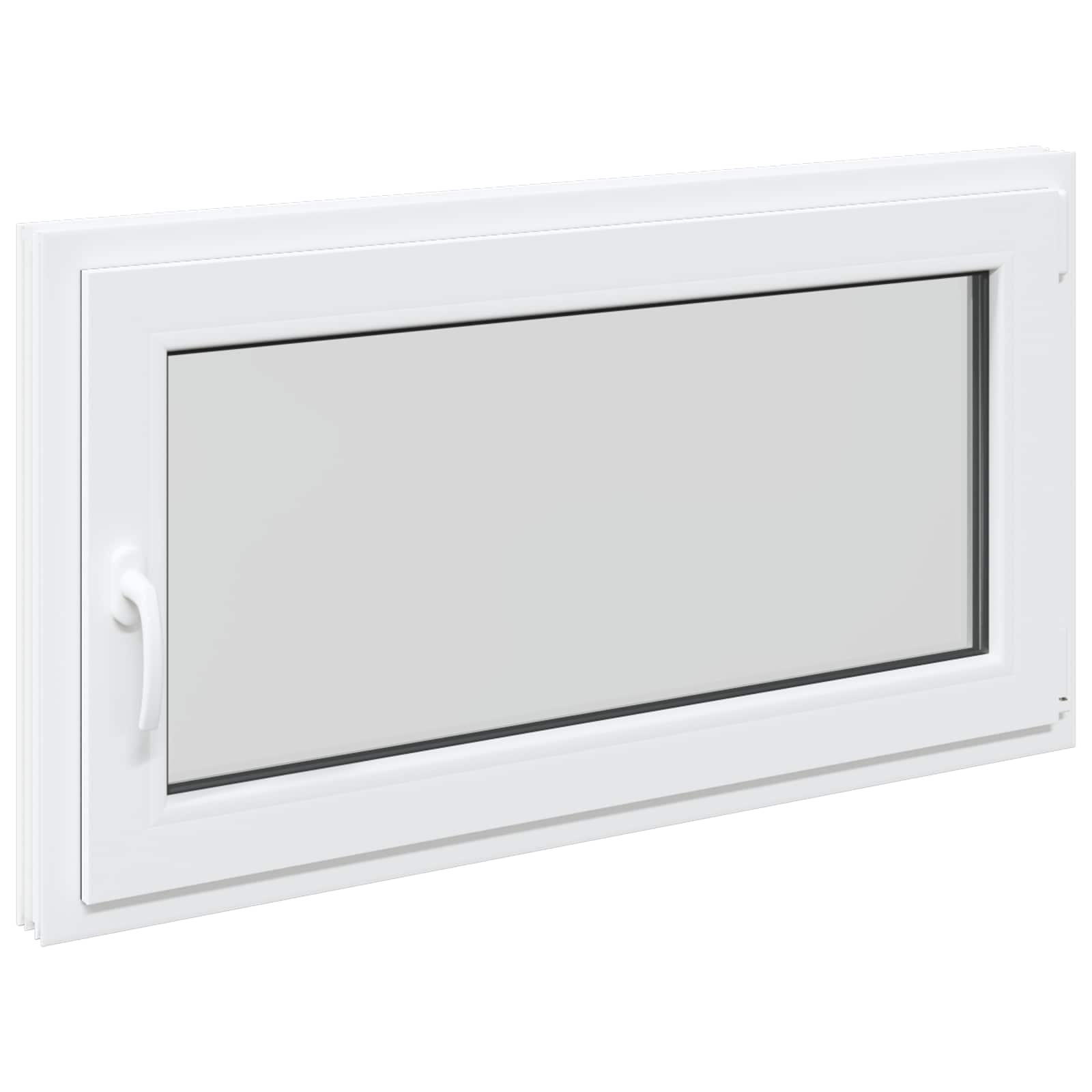 Prozor za podrum RISOR 110 x 50 cm PVC i staklo Bijela