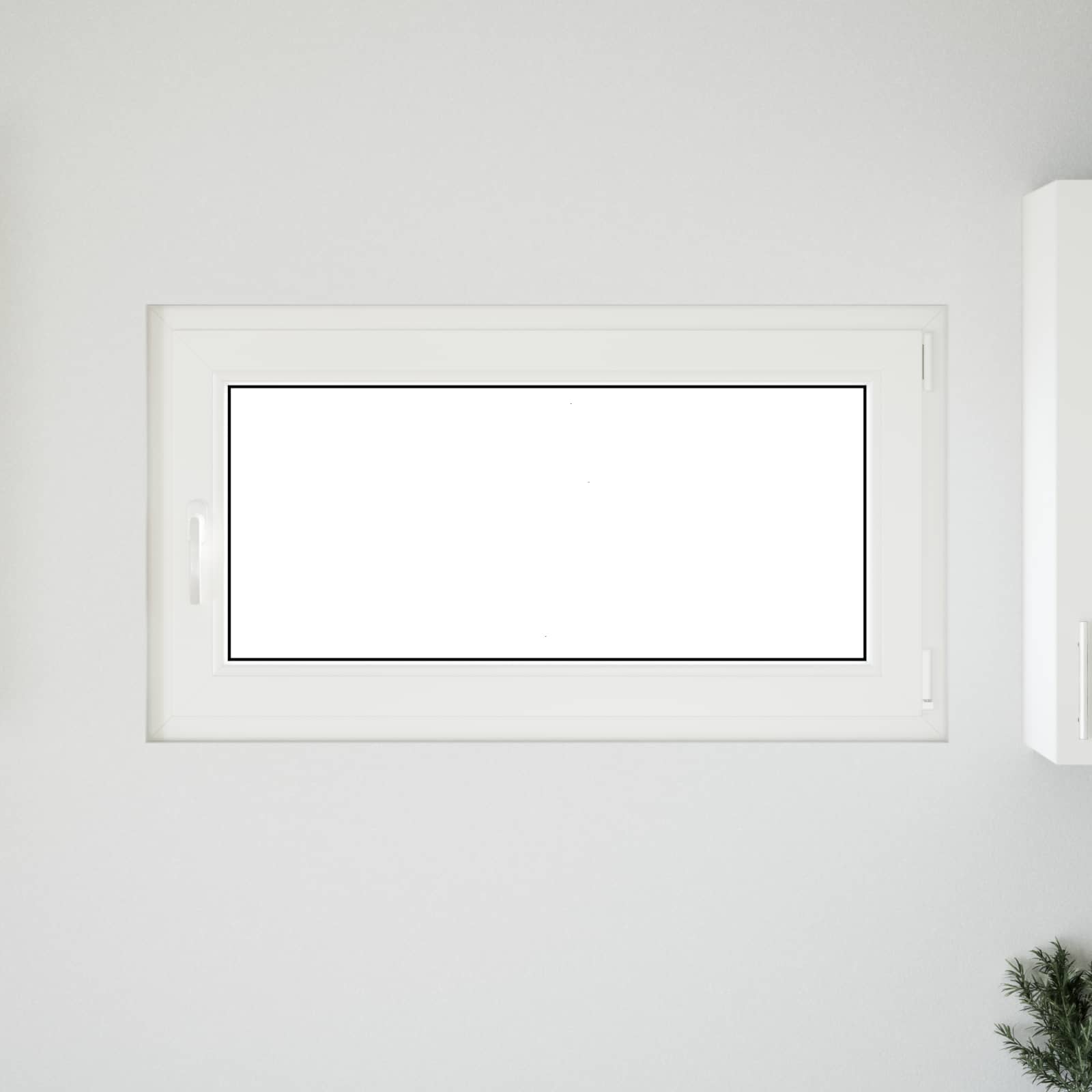 Prozor za podrum RISOR 110 x 60 cm PVC i staklo Bijela