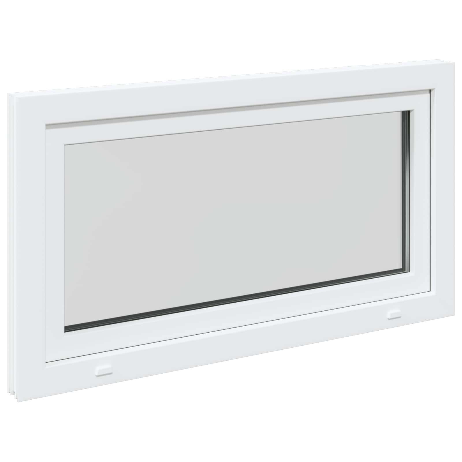 Prozor za podrum RISOR 110 x 60 cm PVC i staklo Bijela