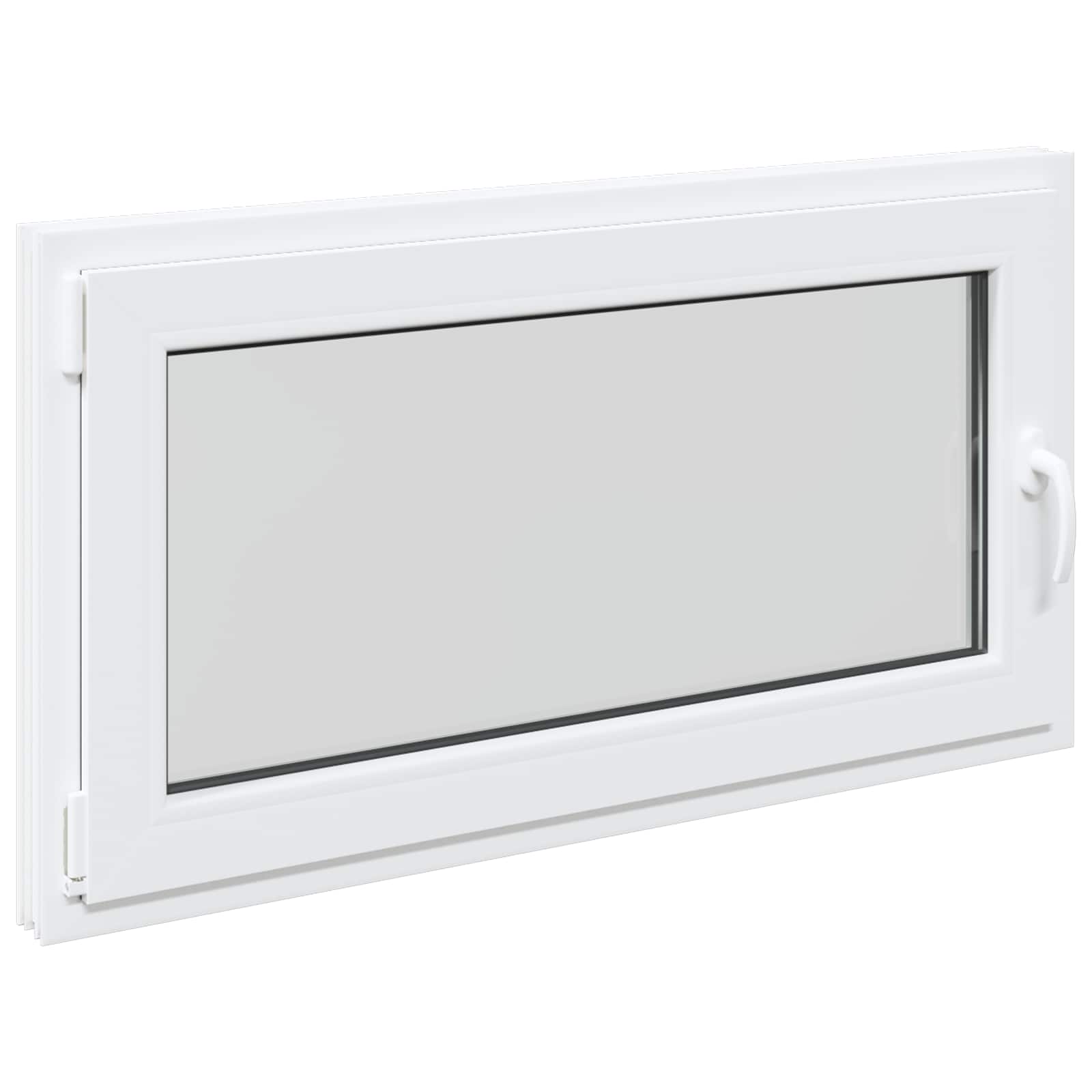 Prozor za podrum RISOR 110 x 70 cm PVC i staklo Bijela