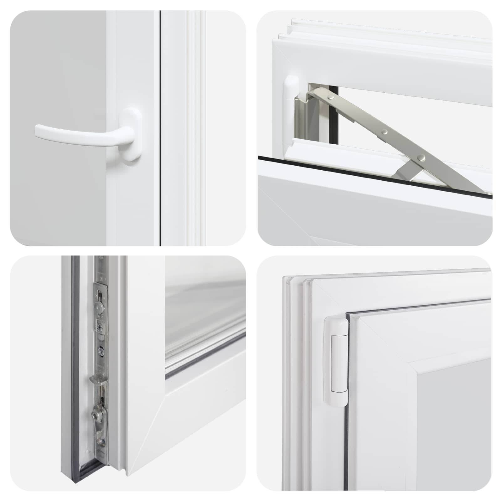 Prozor za podrum RISOR 50 x 75 cm PVC i staklo Bijela