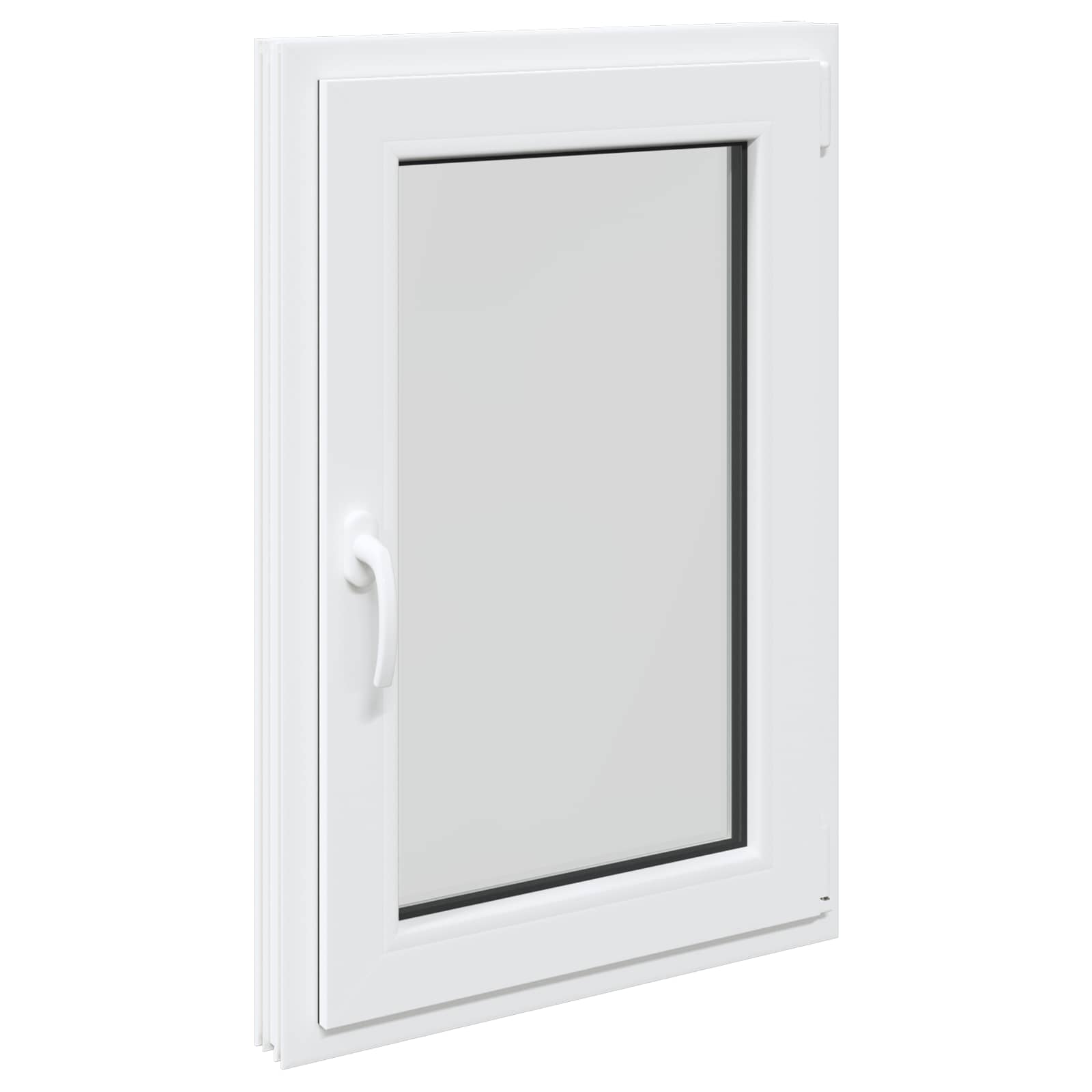 Prozor za podrum RISOR 60 x 80 cm PVC i staklo Bijela