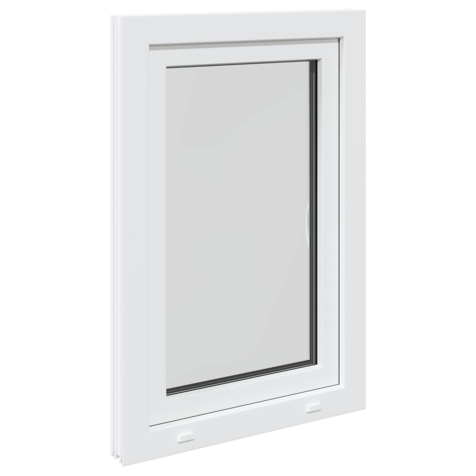Prozor za podrum RISOR 60 x 90 cm PVC i staklo Bijela
