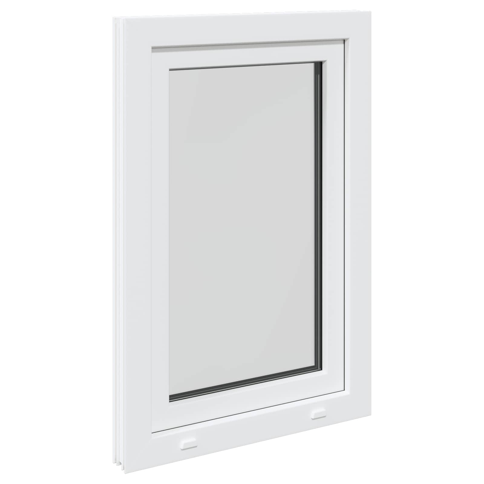 Prozor za podrum RISOR 60 x 90 cm PVC i staklo Bijela